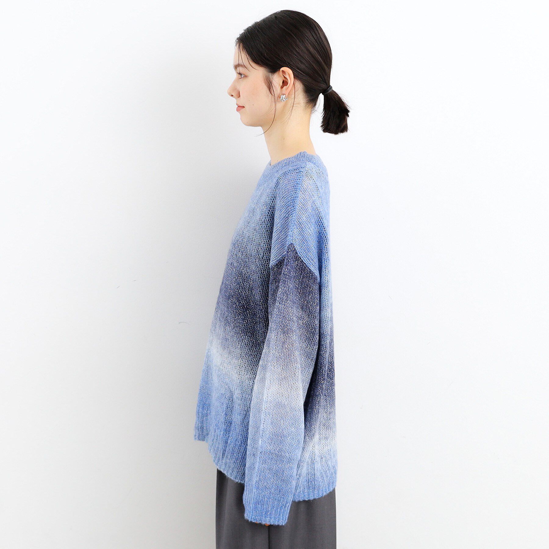 THE SHOP TK「【ヒルナンデス！で紹介】グラデーションシアーニット」|ニット・セーター|