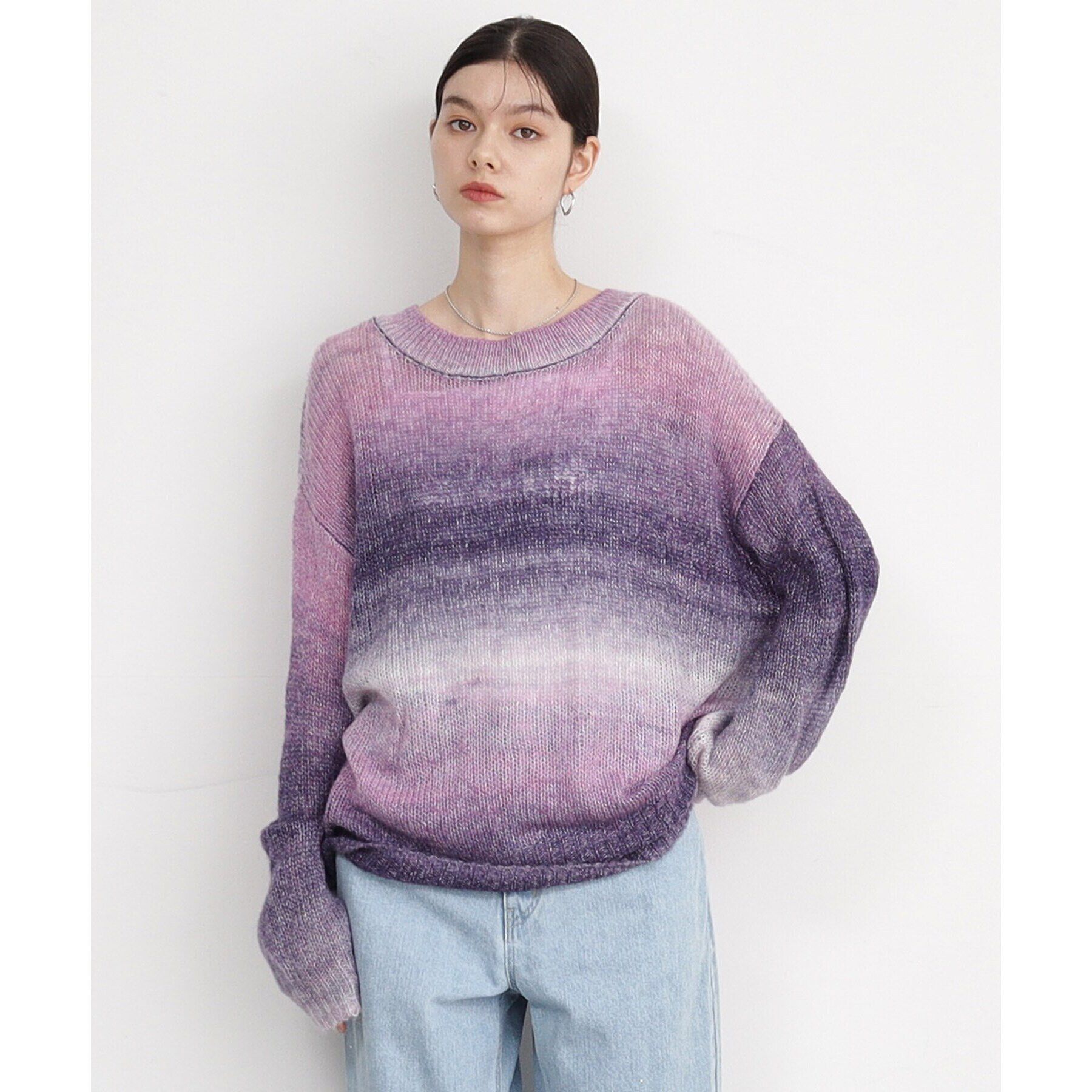 THE SHOP TK「【ヒルナンデス！で紹介】グラデーションシアーニット」|ニット・セーター|