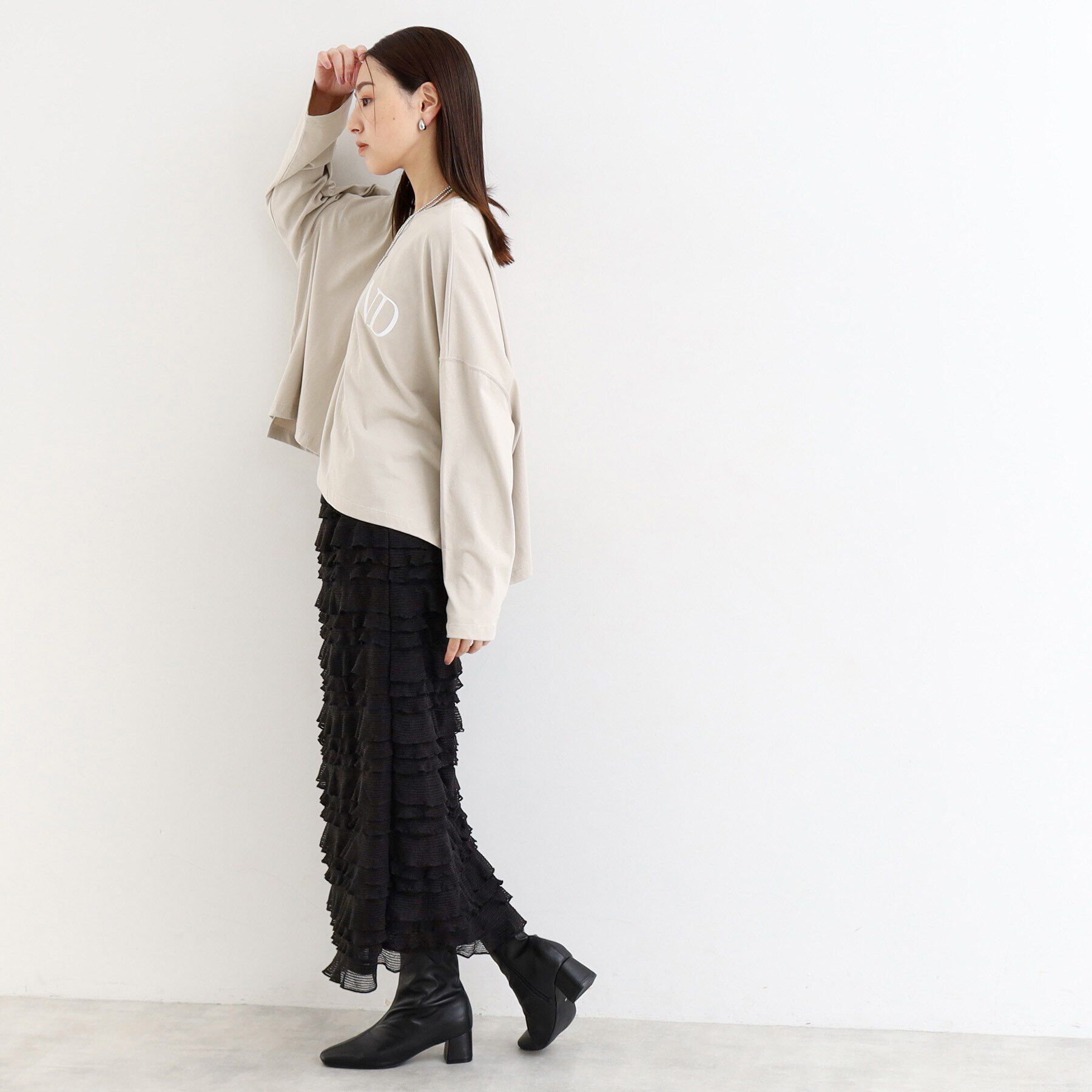 THE SHOP TK「ルーズシルエットロゴTシャツ【洗える】」|Tシャツ・カットソー|