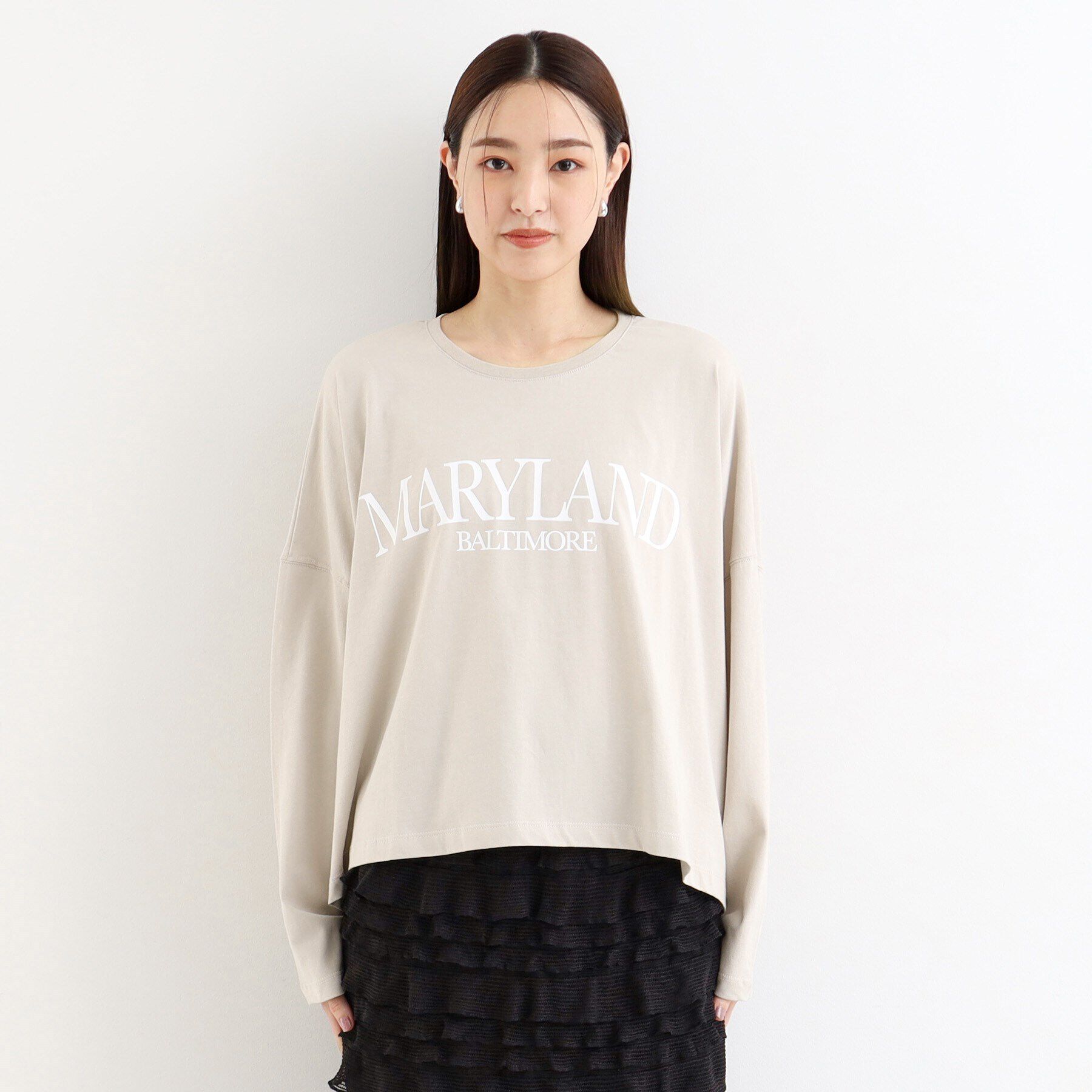 THE SHOP TK「ルーズシルエットロゴTシャツ【洗える】」|Tシャツ・カットソー|