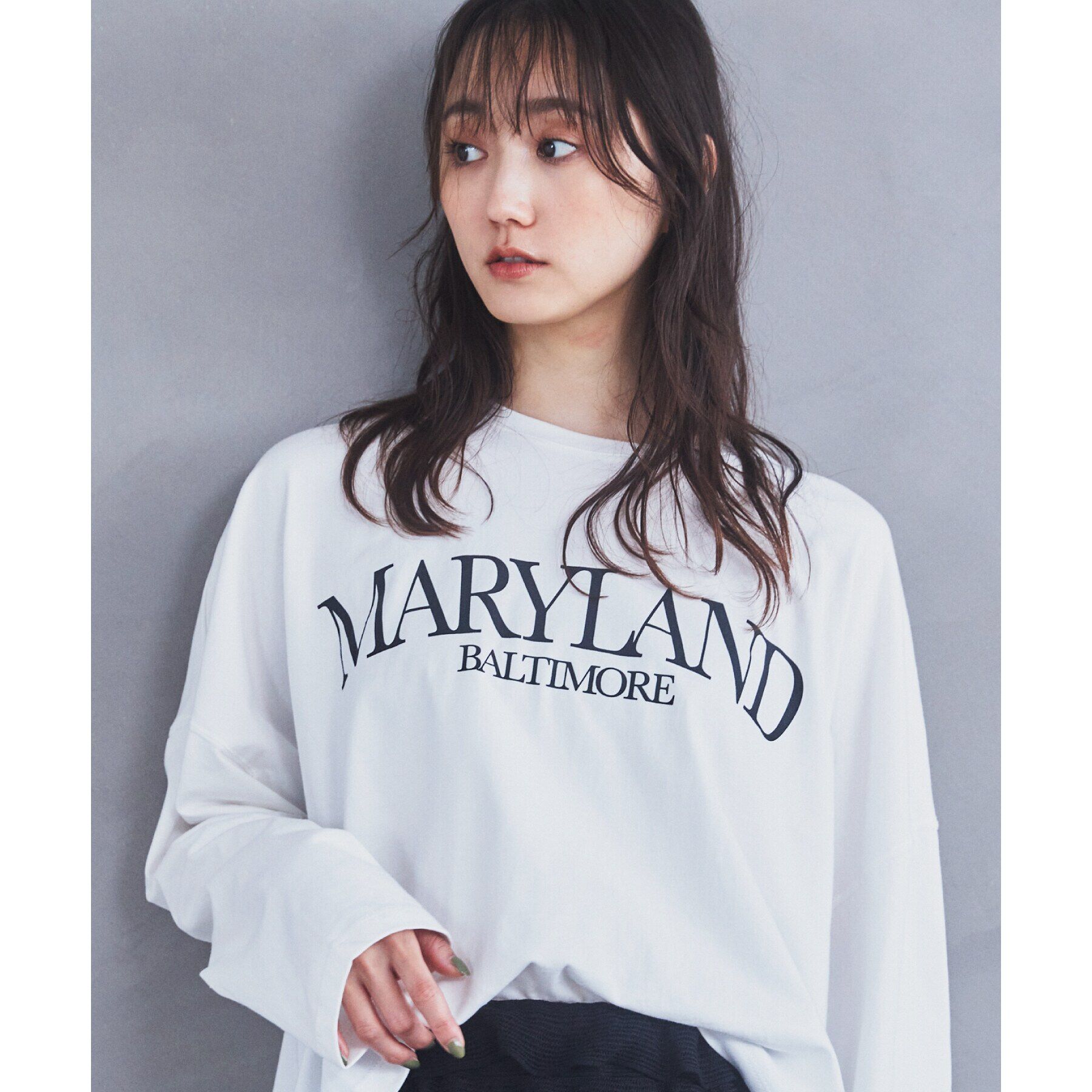 THE SHOP TK「ルーズシルエットロゴTシャツ【洗える】」|Tシャツ・カットソー|