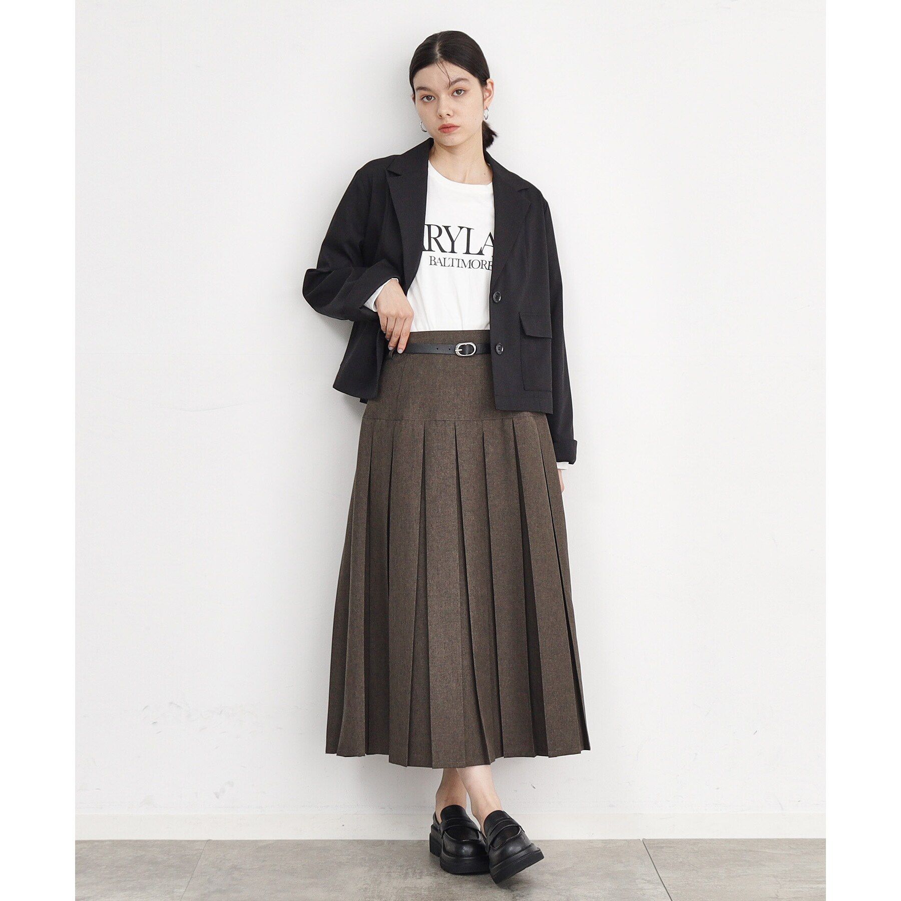 THE SHOP TK「ルーズシルエットロゴTシャツ【洗える】」|Tシャツ・カットソー|