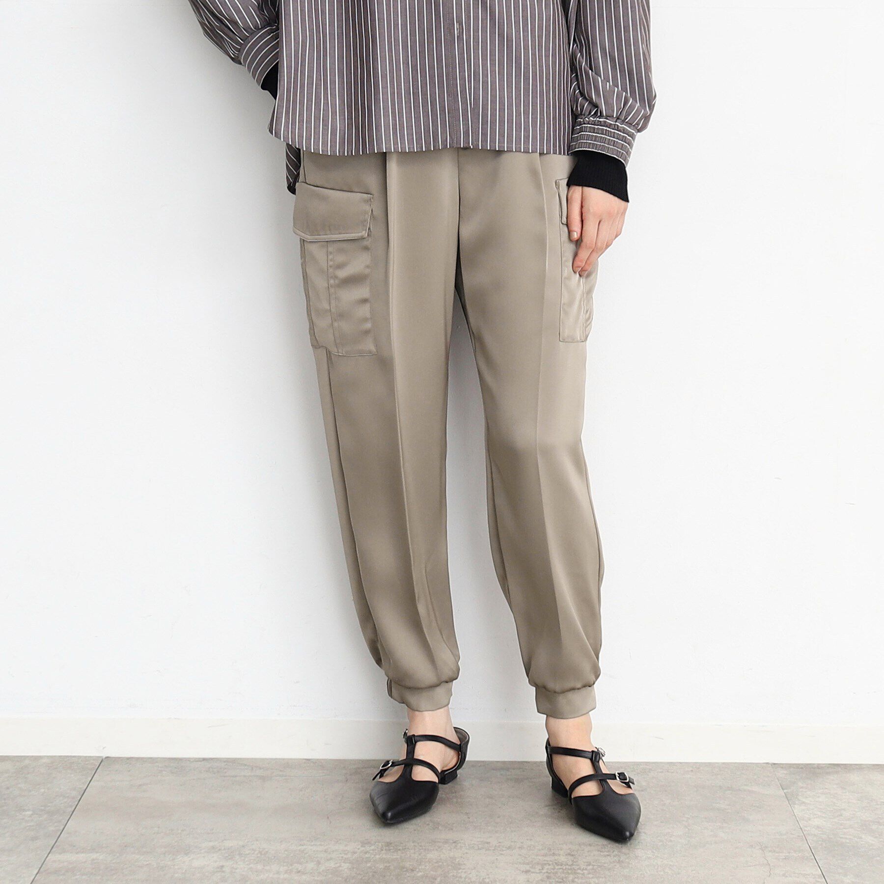 THE SHOP TK「サテンカーゴパンツ」|その他|