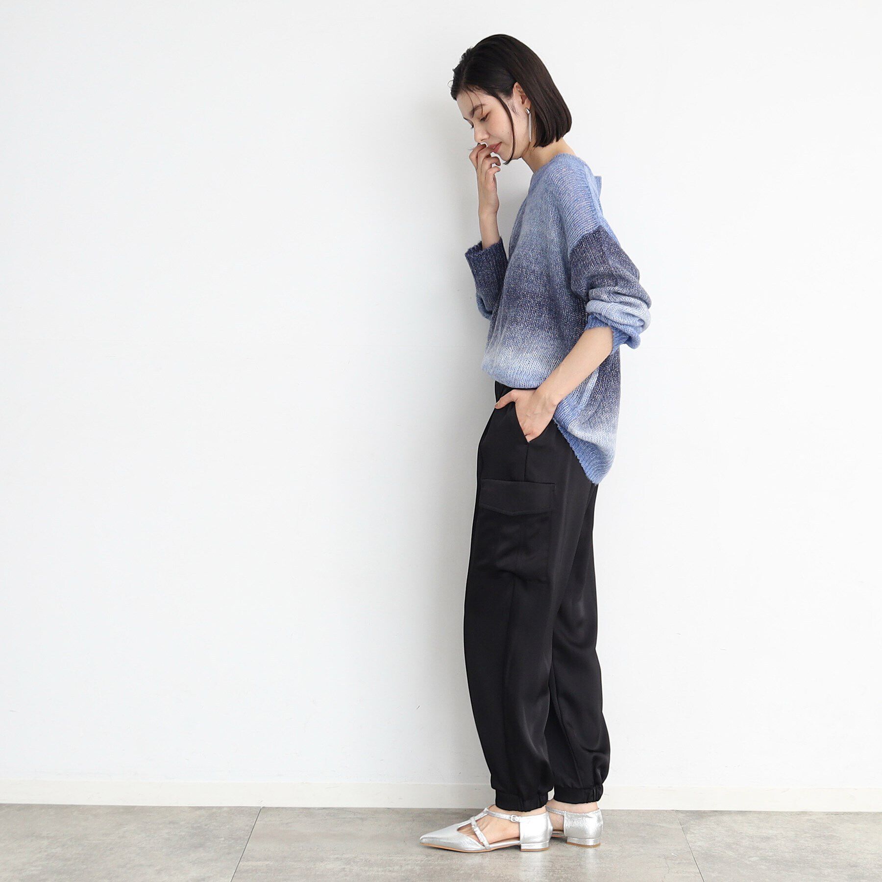 THE SHOP TK「サテンカーゴパンツ」|その他|