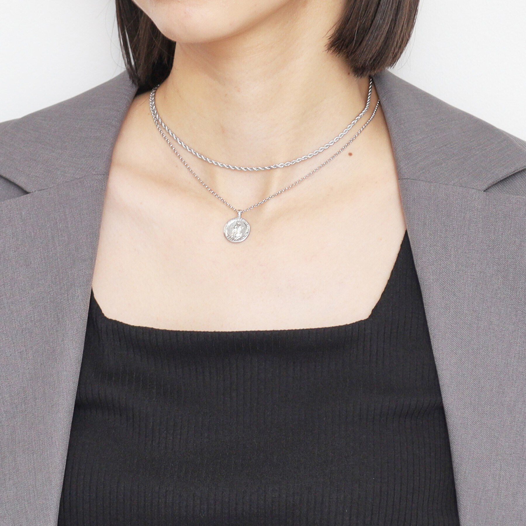 THE SHOP TK「2WAYコインネックレス」|ネックレス|