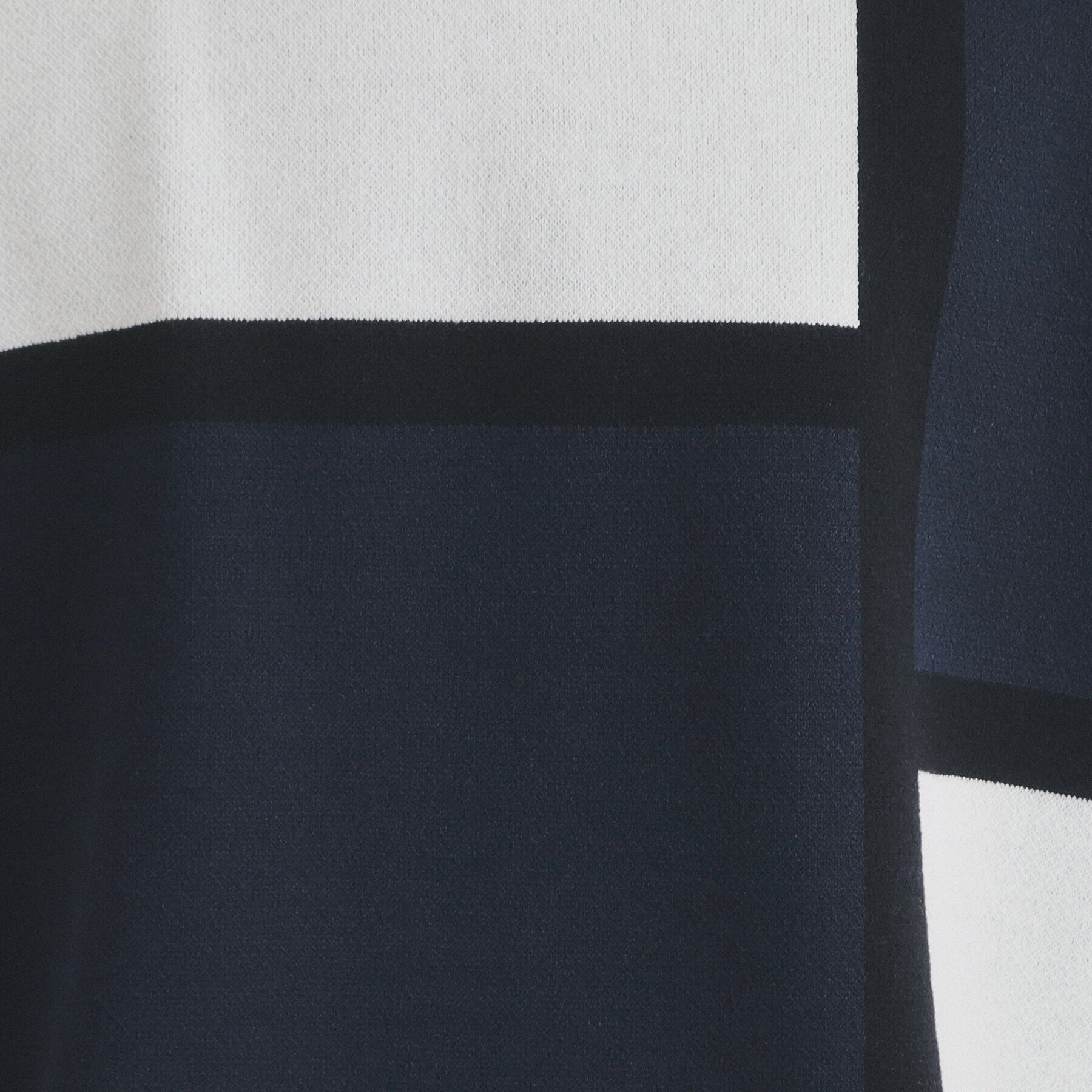 THE SHOP TK「パネルアートブロッキングクルーネックニット」|ニット・セーター|