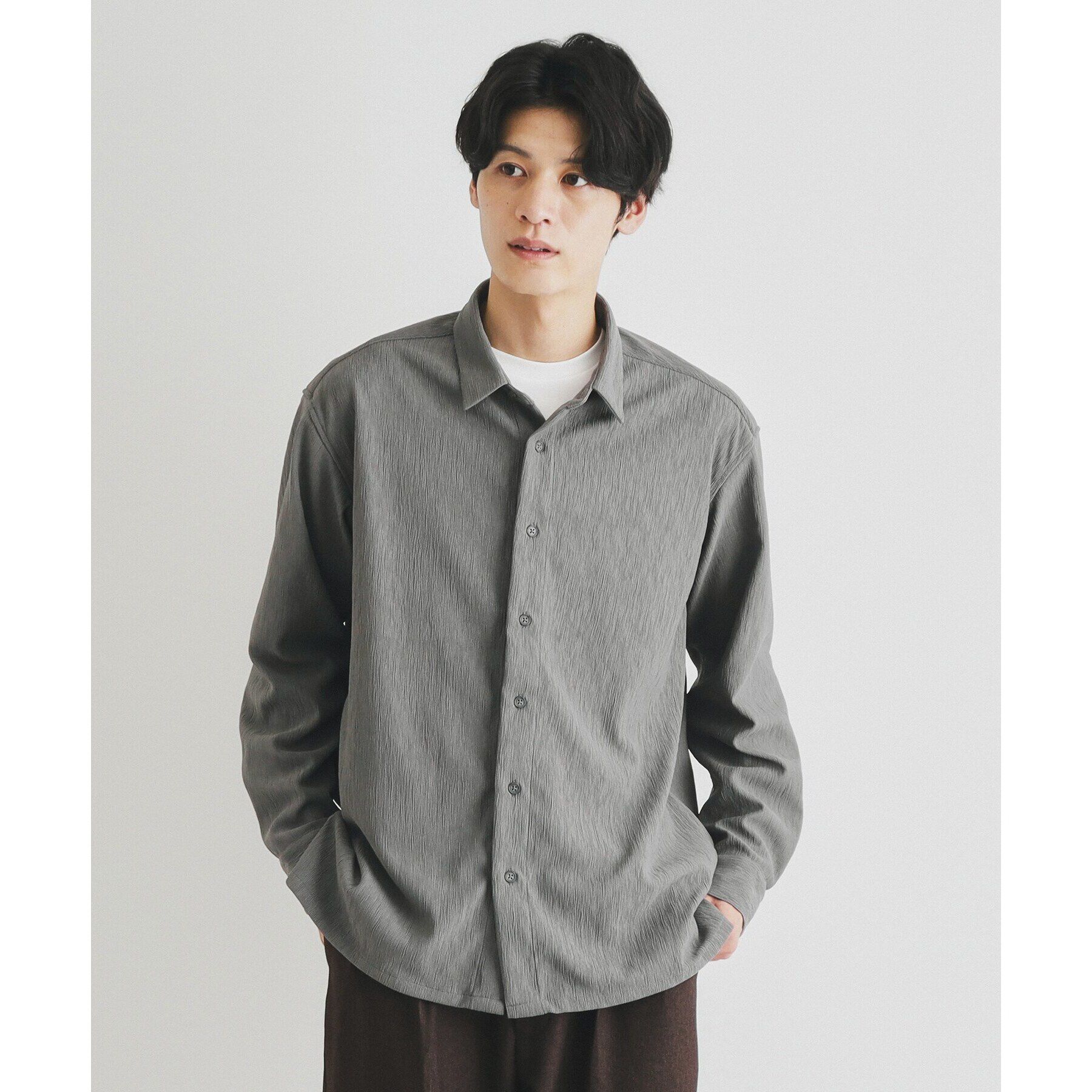 THE SHOP TK「リラックスシルエット楊柳シャツ」|シャツ・ブラウス|