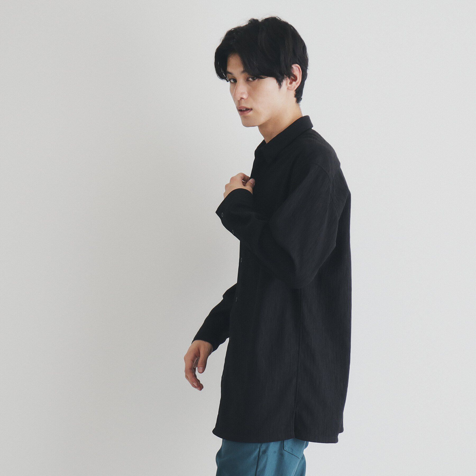 THE SHOP TK「リラックスシルエット楊柳シャツ」|シャツ・ブラウス|