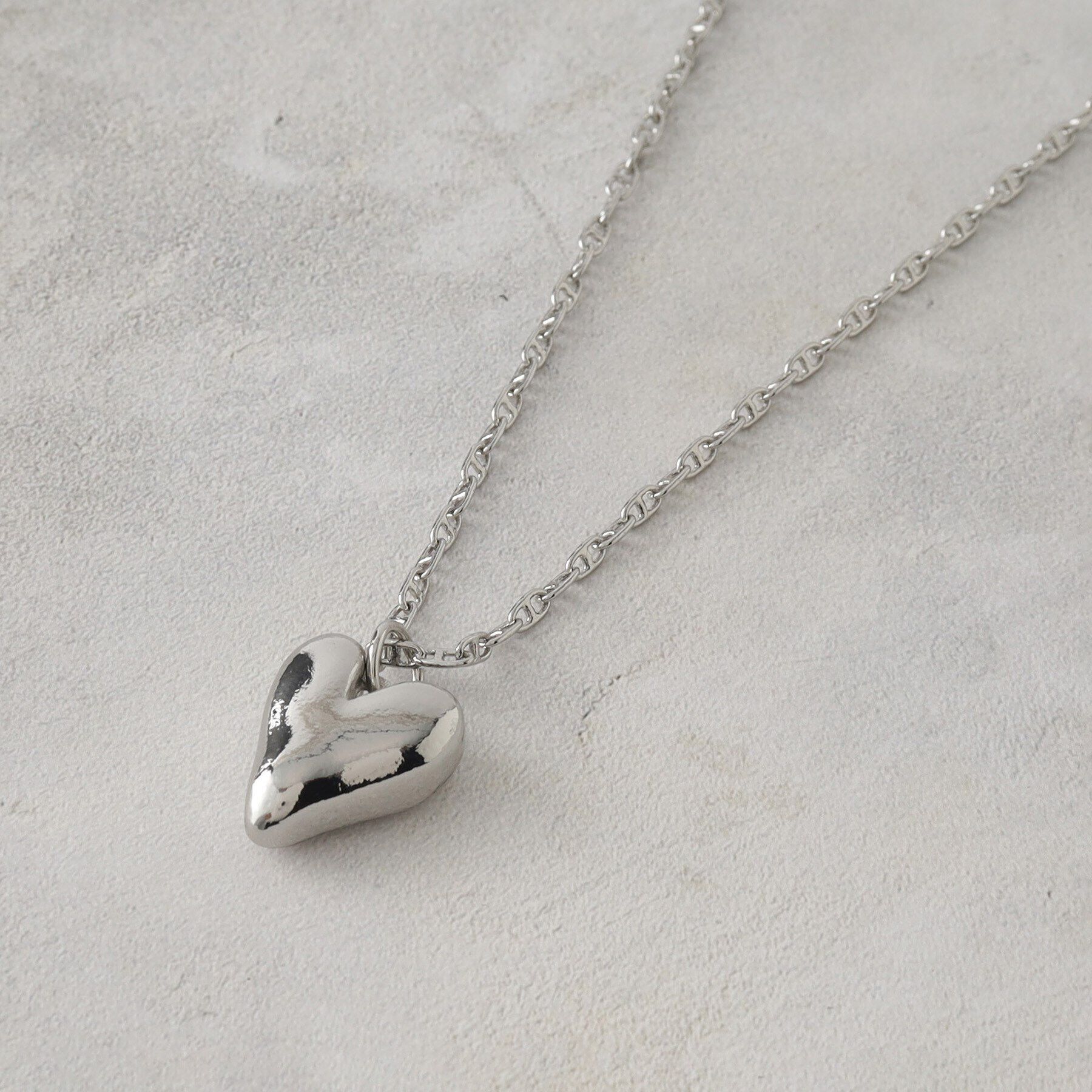 THE SHOP TK「ハートチェーンネックレス」|ネックレス|シルバー(006)