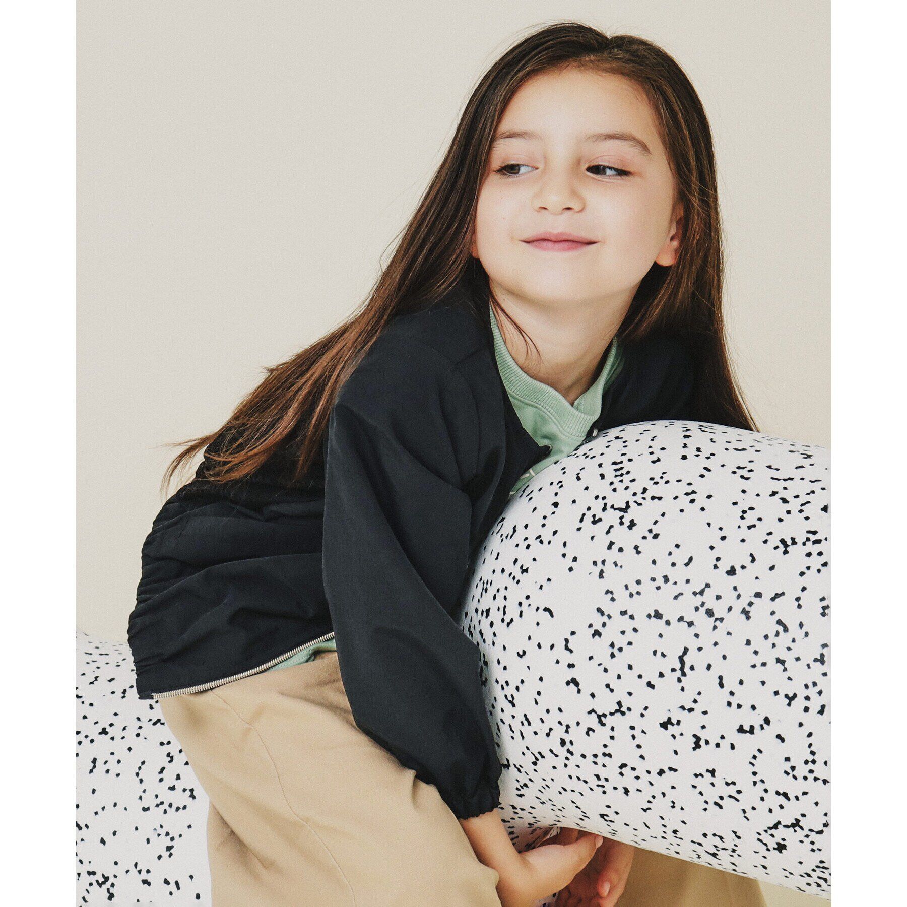 THE SHOP TK「【120-160/親子リンク】バックレースブルゾン/洗濯機OK」|ブルゾン・スタジャン|