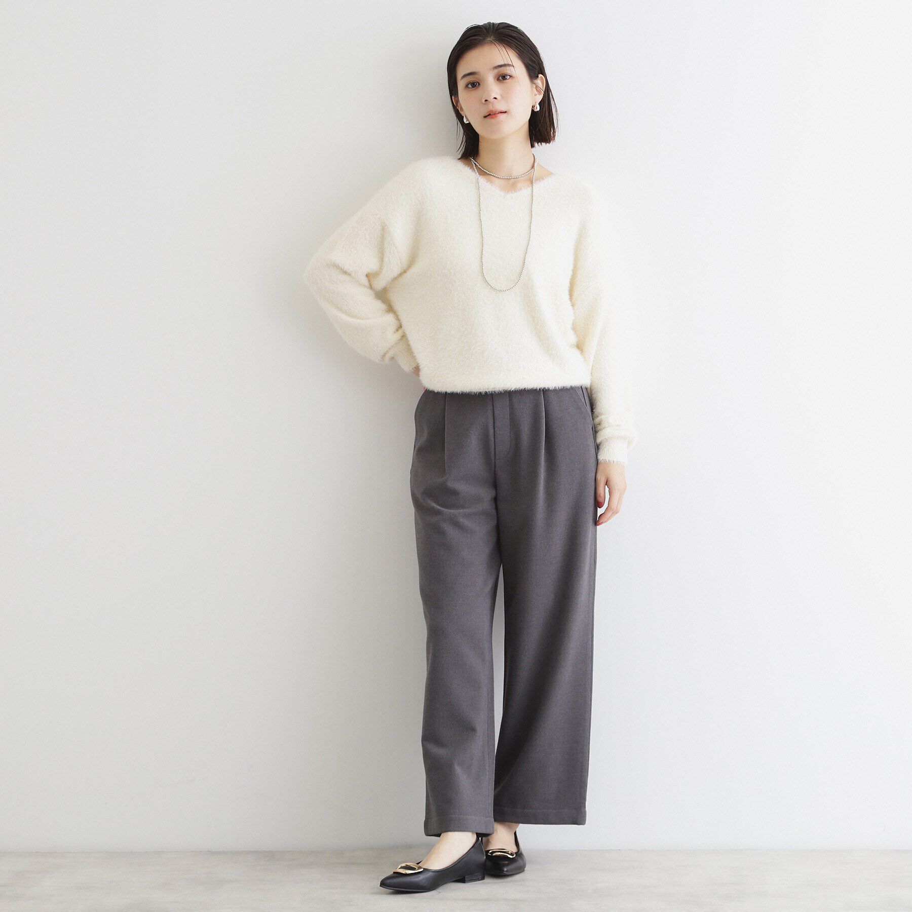 THE SHOP TK「【＠BAILA掲載】【前後2way】フェザーニット/洗える」|ニット・セーター|