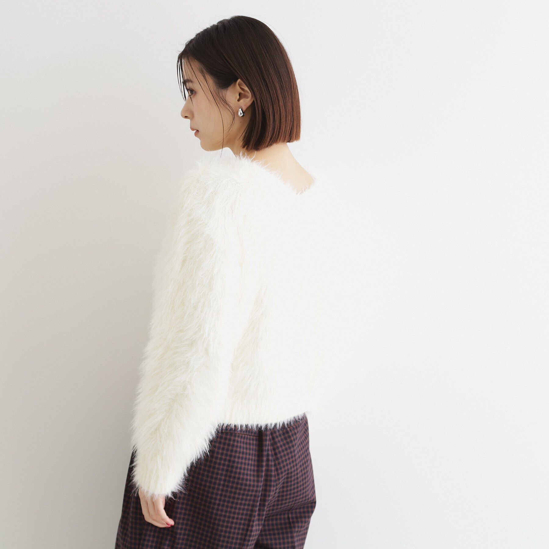 THE SHOP TK「【＠BAILA掲載】【前後2WAY】クリアフェザーニット/洗える」|ニット・セーター|