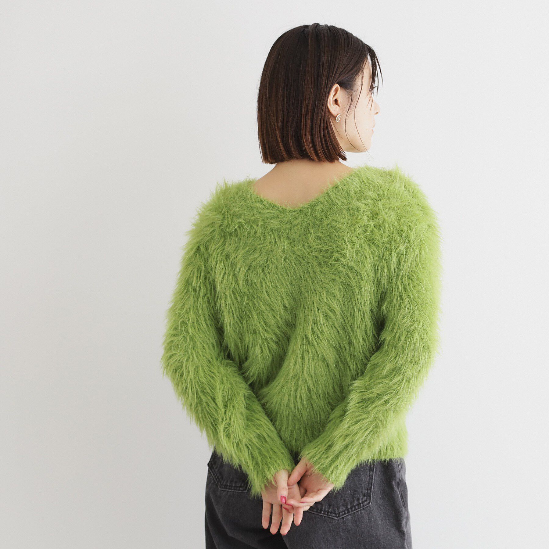 THE SHOP TK「【＠BAILA掲載】【前後2WAY】クリアフェザーニット/洗える」|ニット・セーター|