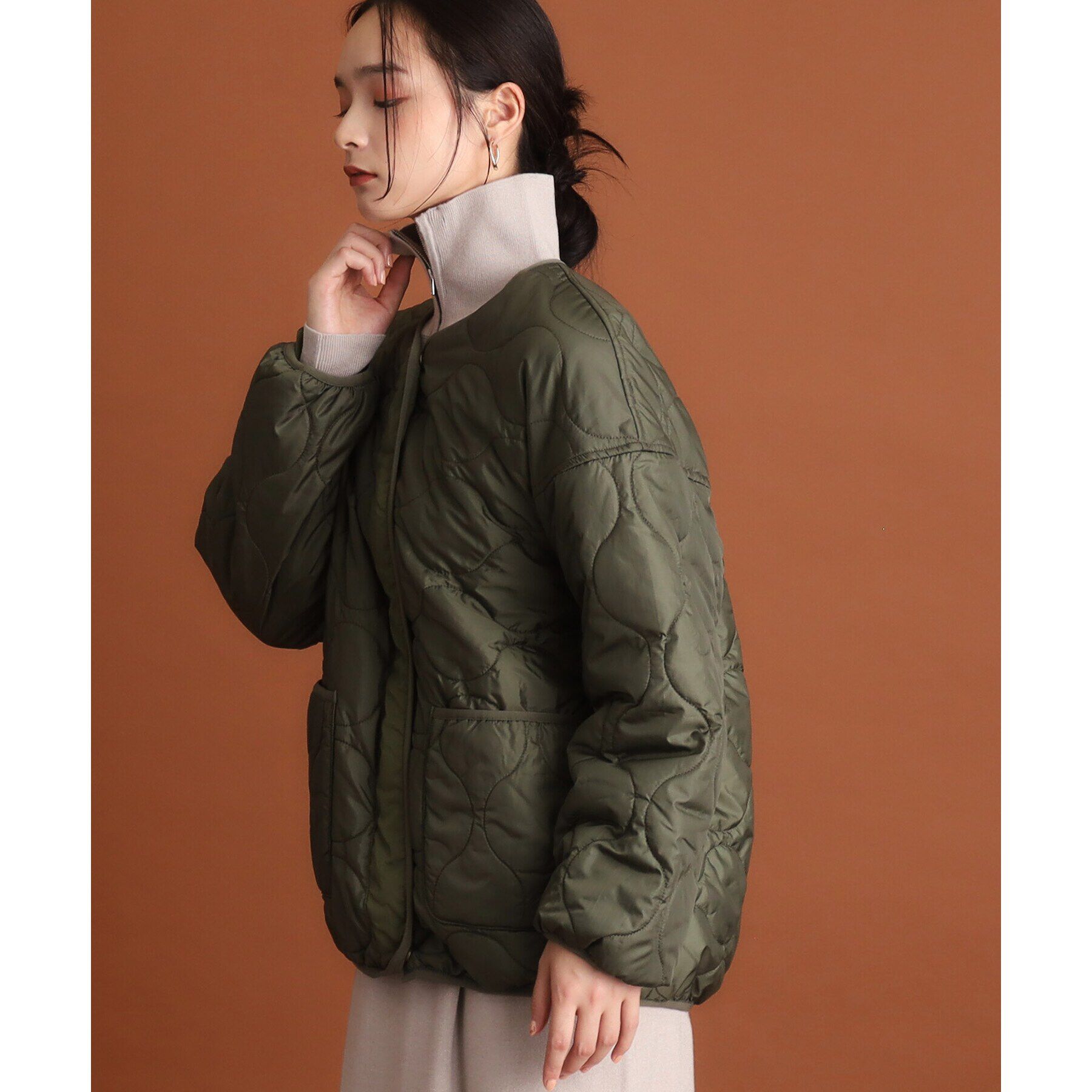 THE SHOP TK「【蓄熱保温】リバーシブルキルトブルゾン」|ブルゾン・スタジャン|