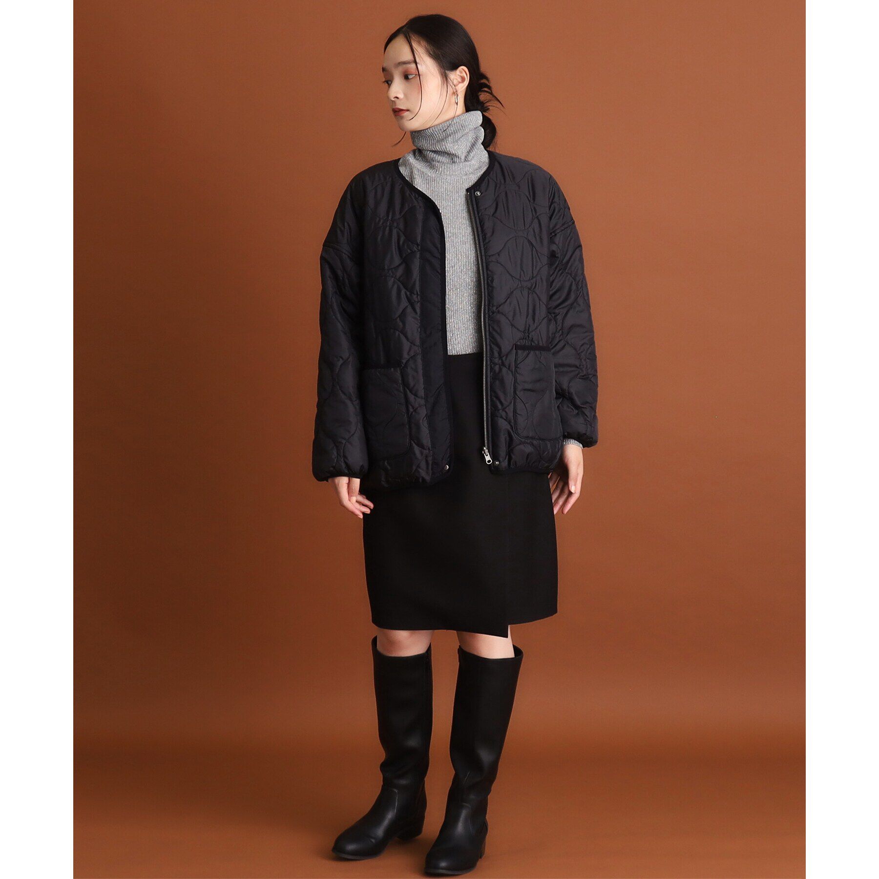 THE SHOP TK「【蓄熱保温】リバーシブルキルトブルゾン」|ブルゾン・スタジャン|