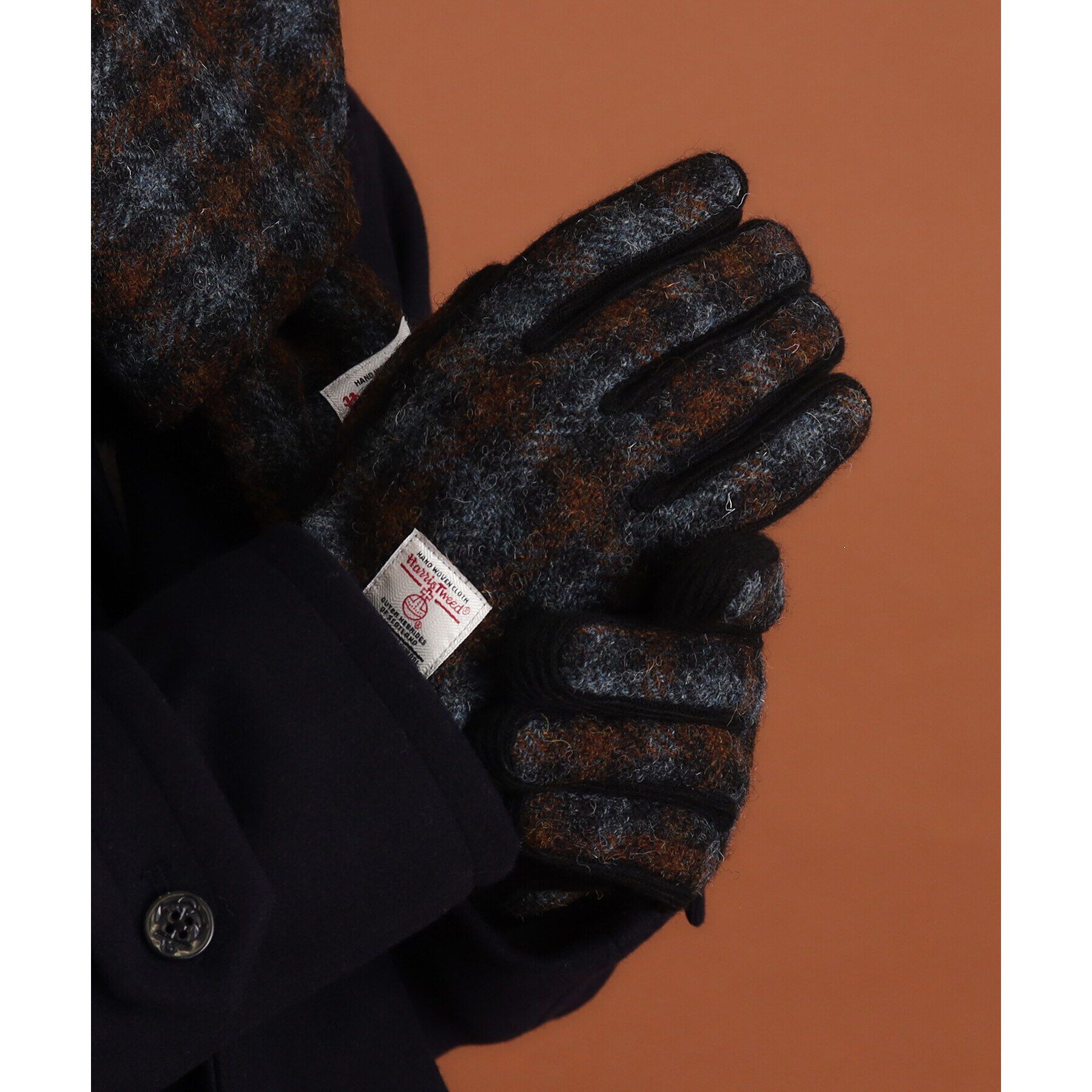THE SHOP TK「【HARRIS TWEED／ハリスツイード】リブグローブ ON／OFF対応」|手袋|