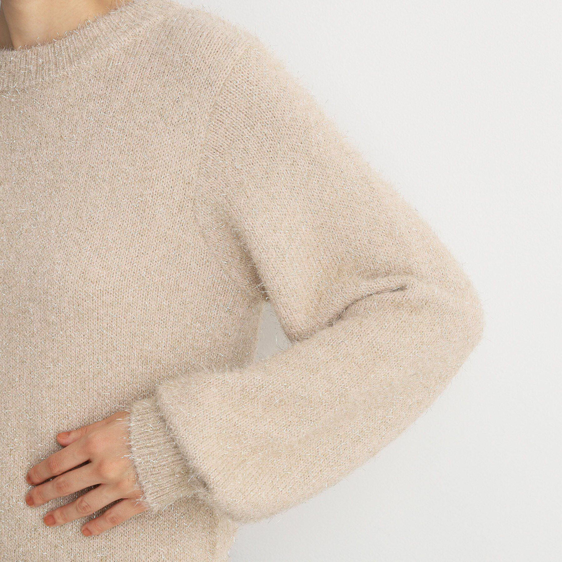 THE SHOP TK「シャイニーフェザーニット【洗える】」|ニット・セーター|