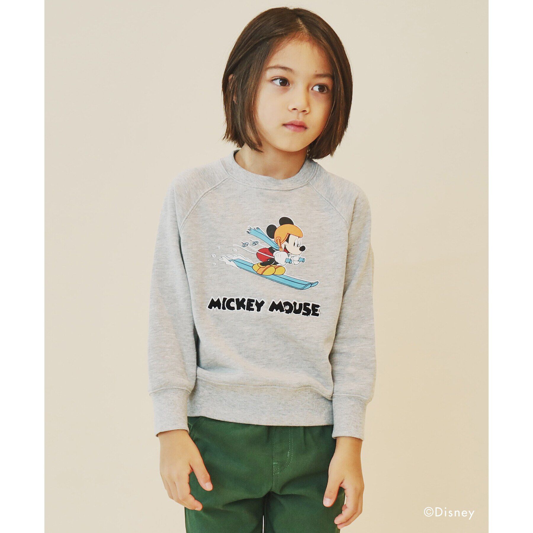 THE SHOP TK「Disney/【110-160】ラグランスリーブスウェット」|その他|ライトグレー(011
