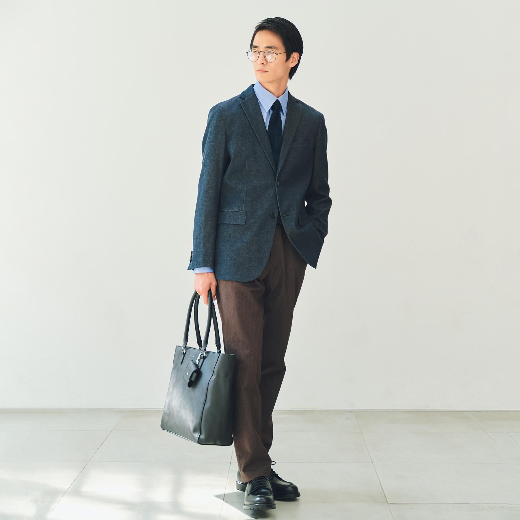 THE SHOP TK「【オールシーズン穿ける！】7DAYSストレッチへリンボンパンツ　ON&hArr;OFF兼用」|その他|