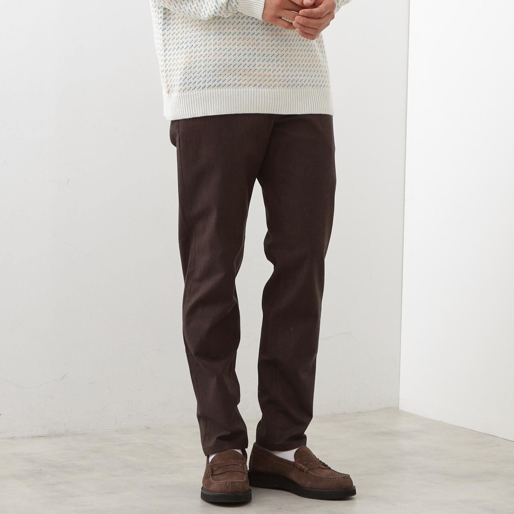 THE SHOP TK「【オールシーズン穿ける！】7DAYSストレッチへリンボンパンツ　ON&hArr;OFF兼用」|その他|