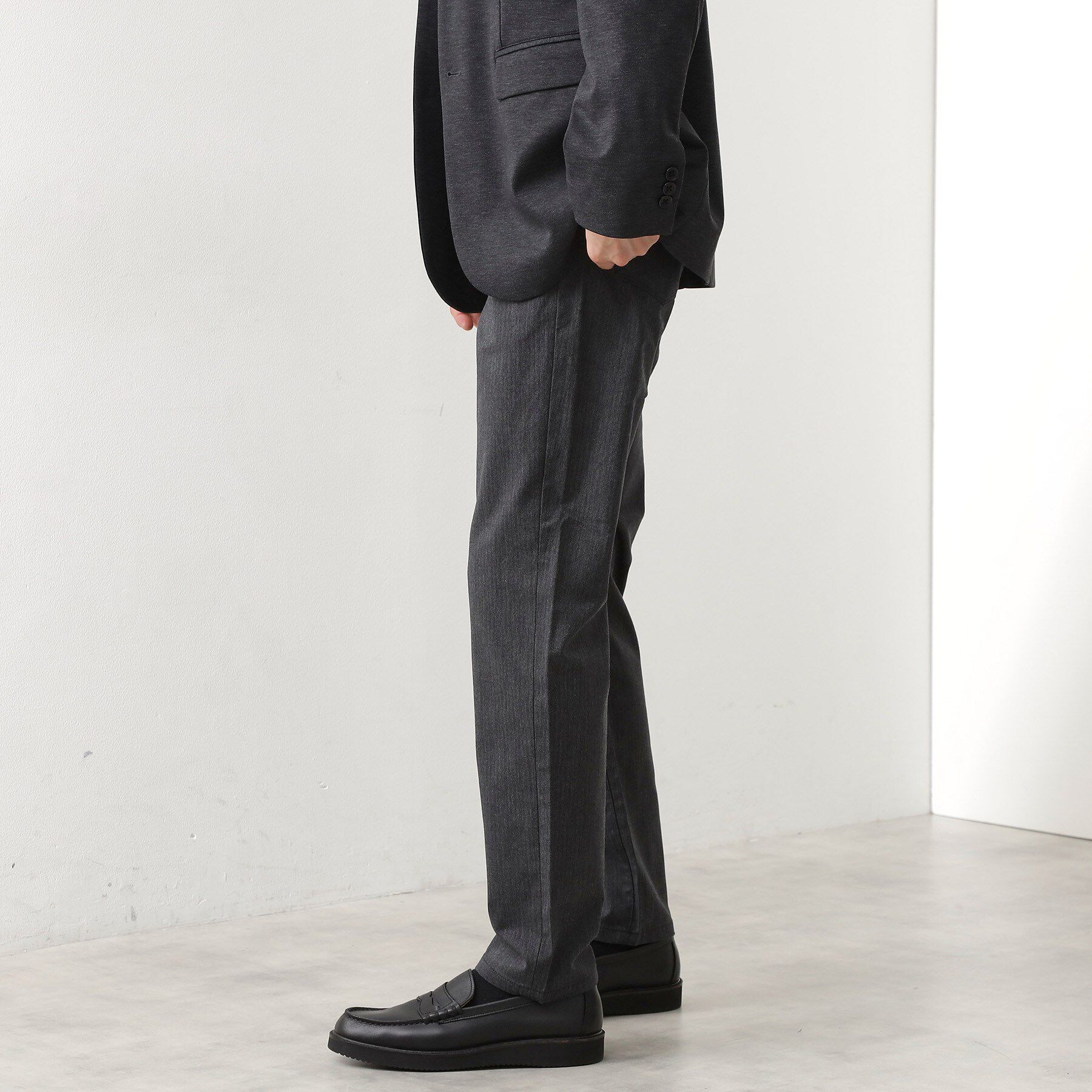 THE SHOP TK「【オールシーズン穿ける！】7DAYSストレッチへリンボンパンツ　ON&hArr;OFF兼用」|その他|