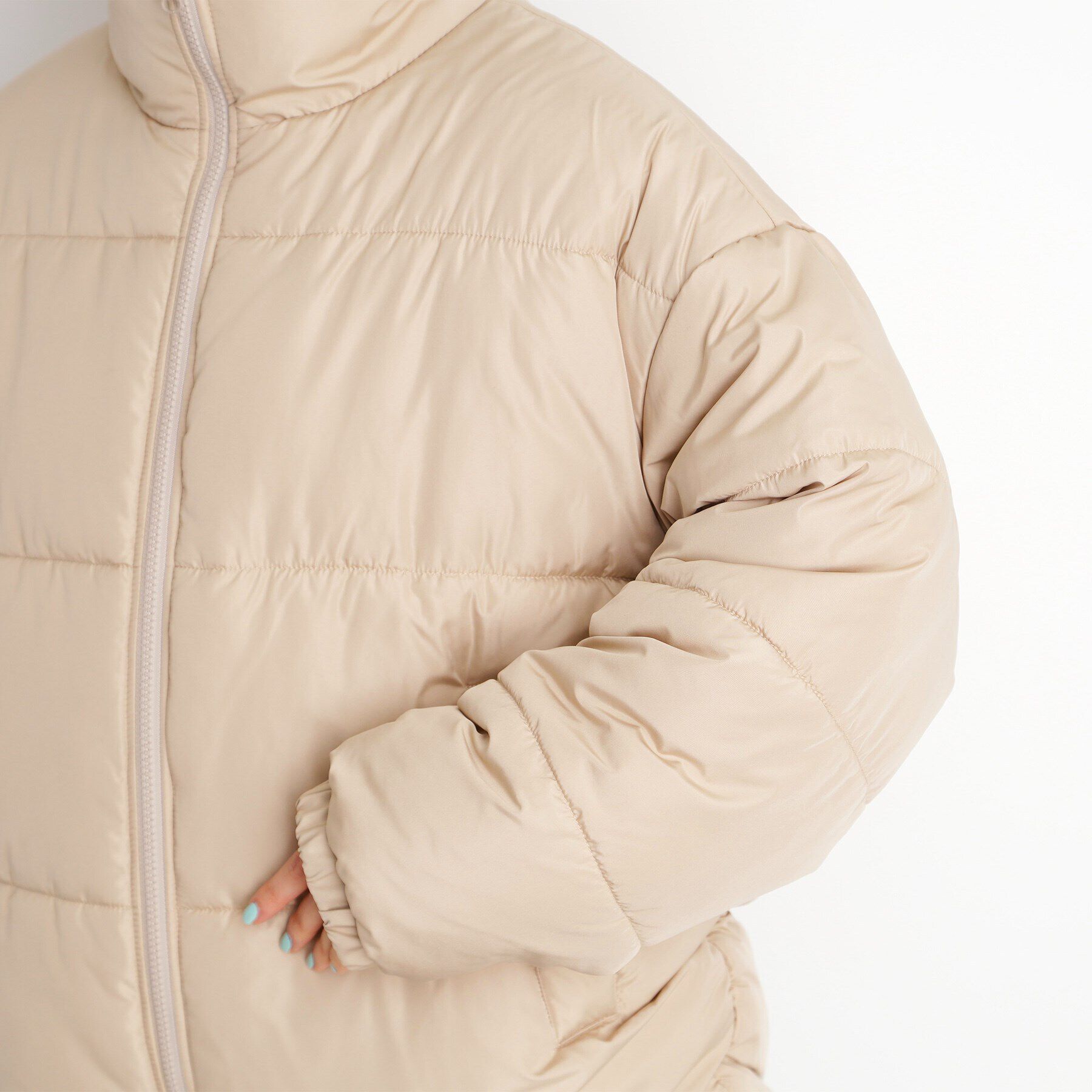 THE SHOP TK「【撥水】タフタ中綿ブルゾン」|ダウン|