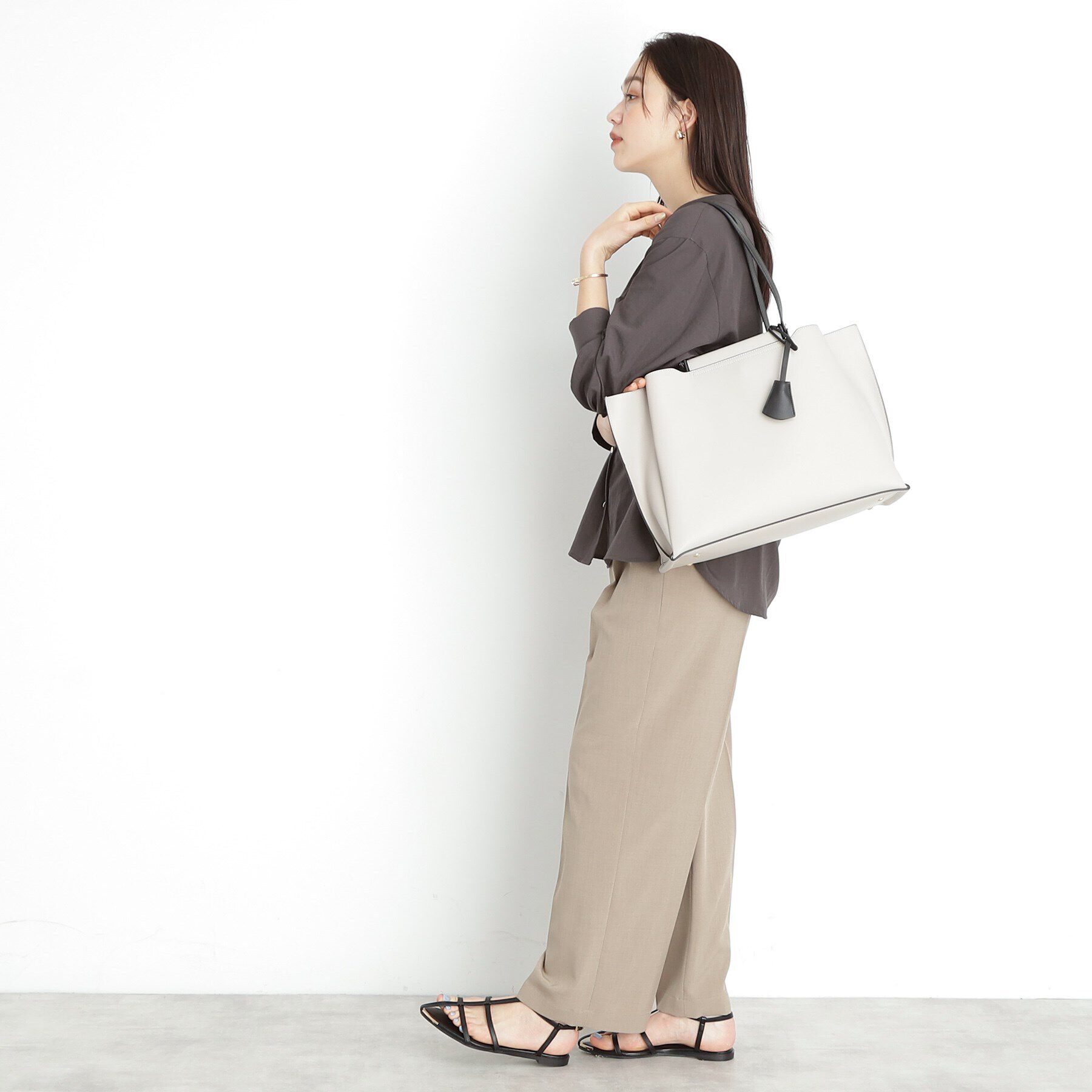 THE SHOP TK「A4横多ポケットトートバッグ」|トートバッグ|