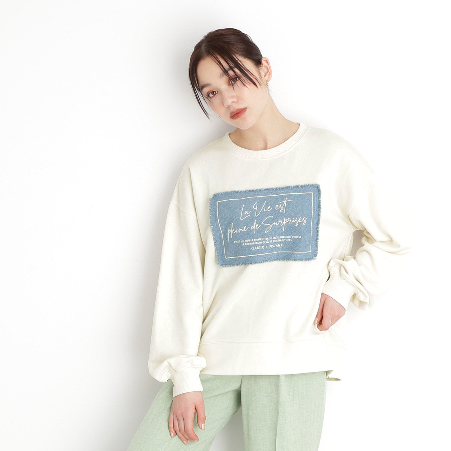THE SHOP TK「【アソート】裏毛ロゴプルオーバー/洗える」|Tシャツ・カットソー|オフホワイト(103