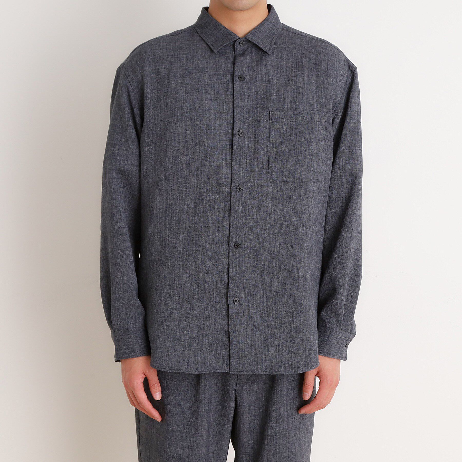 THE SHOP TK「リネンライクレギュラーカラーシャツ セットアップ可」|シャツ・ブラウス|