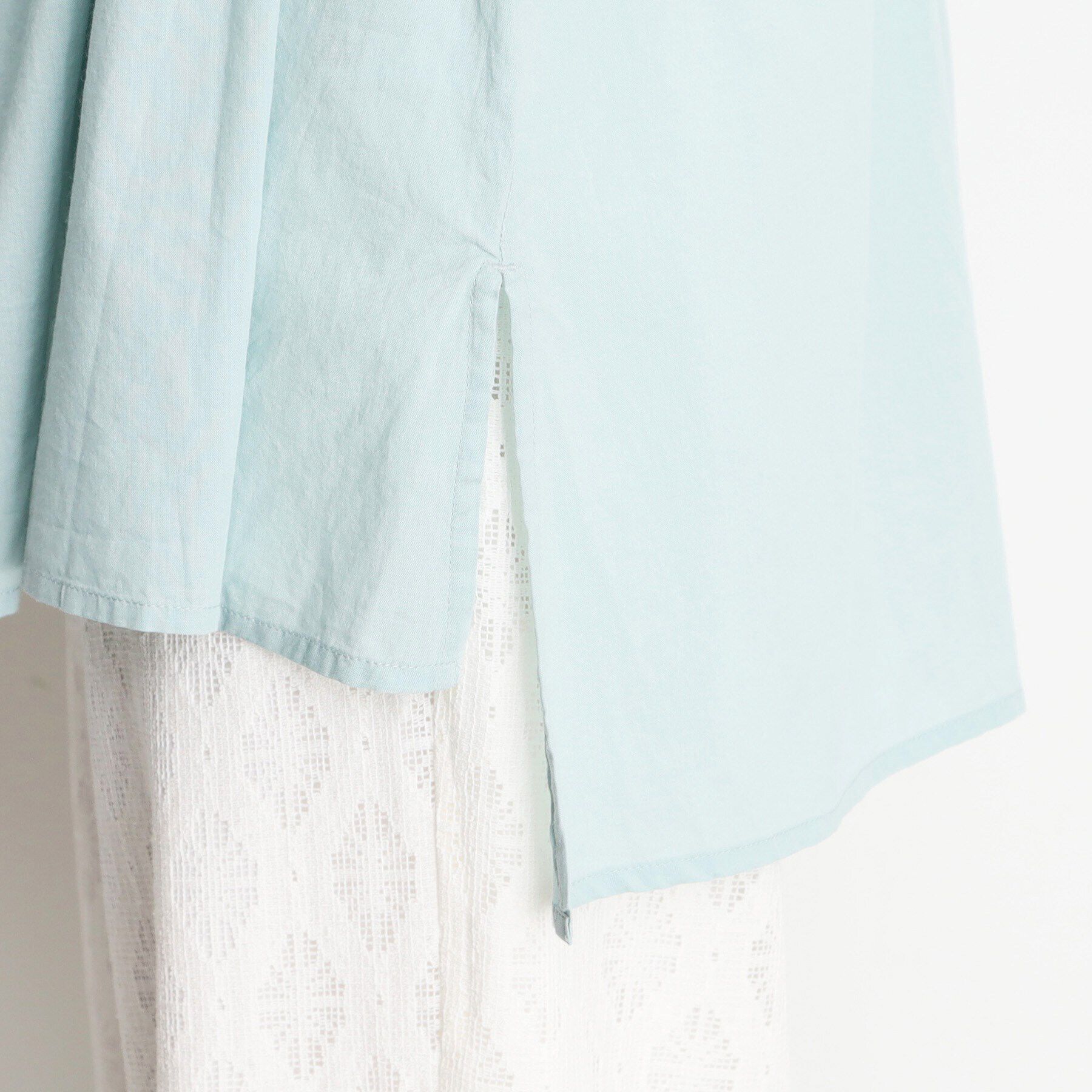 THE SHOP TK「コットンシャーリングブラウス【洗える】」|シャツ・ブラウス|