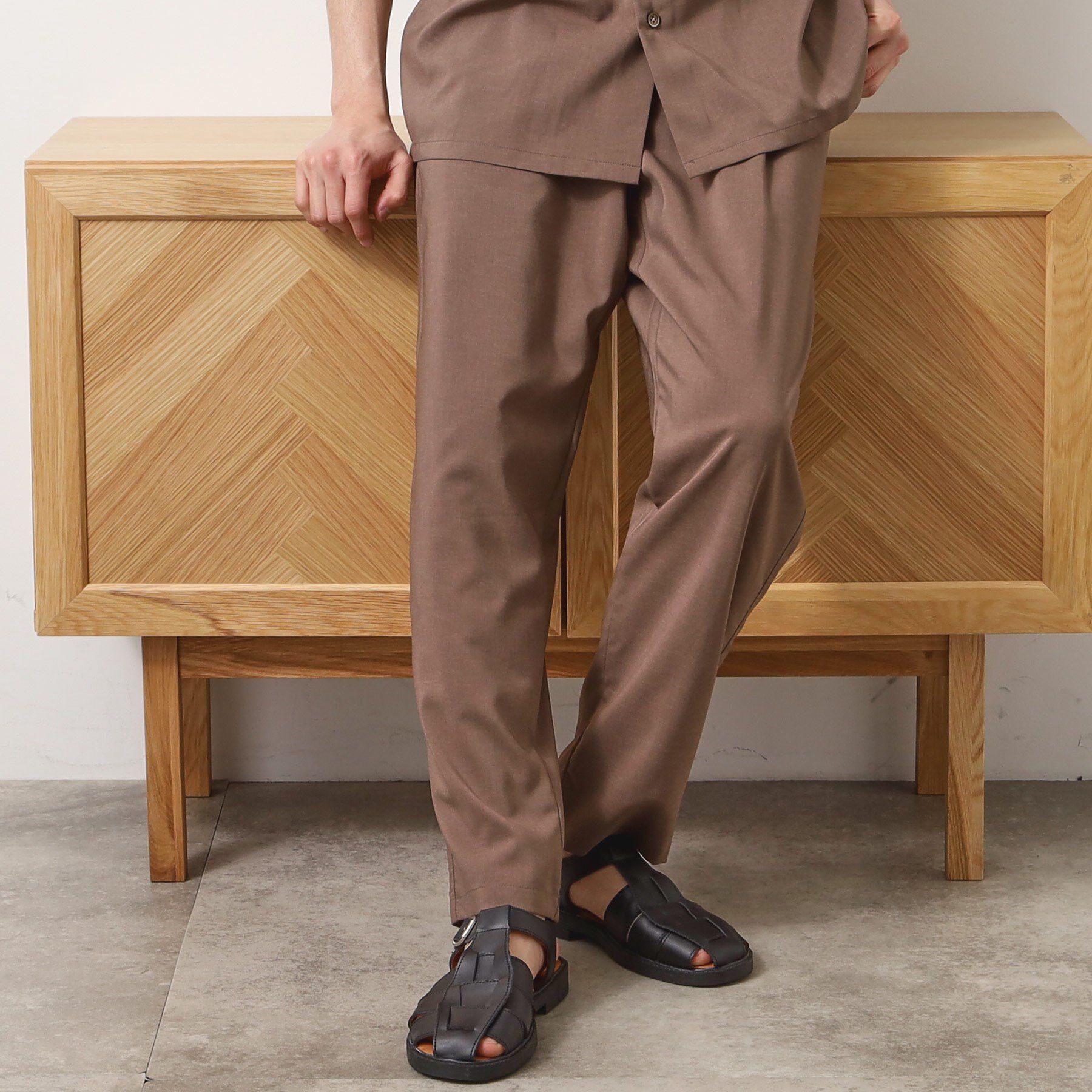 THE SHOP TK「クールファイバーイージーパンツ　接触冷感／吸水速乾／UVケア／軽量／セットアップ可」|その他|