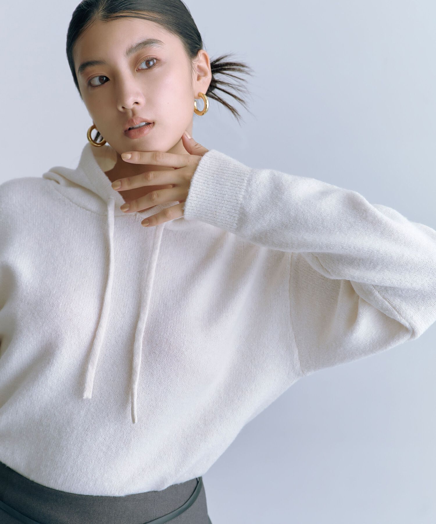  「ニットパーカー」|ニット・セーター|オフ1