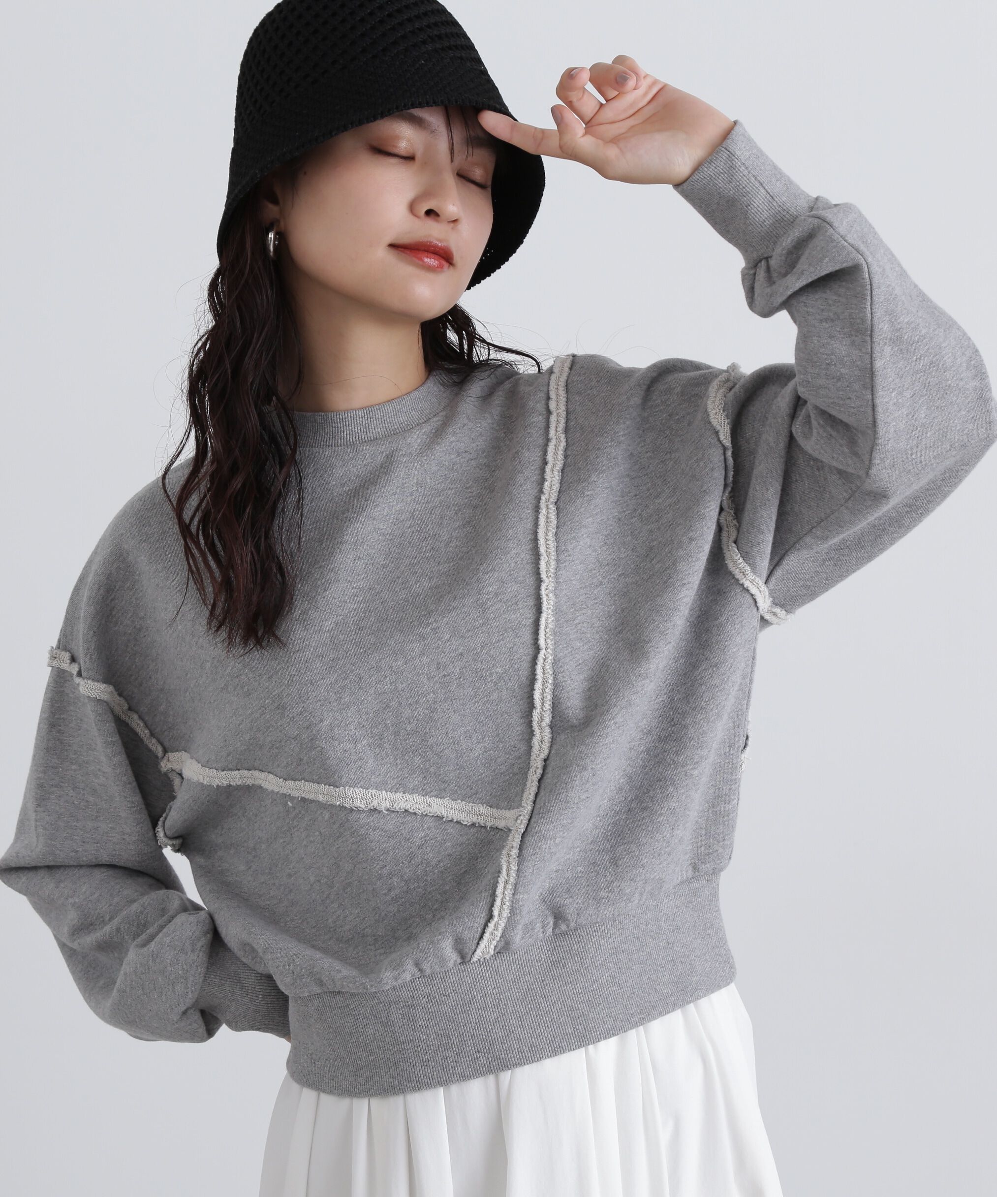  「パネルデザインスウェット」|Tシャツ・カットソー|