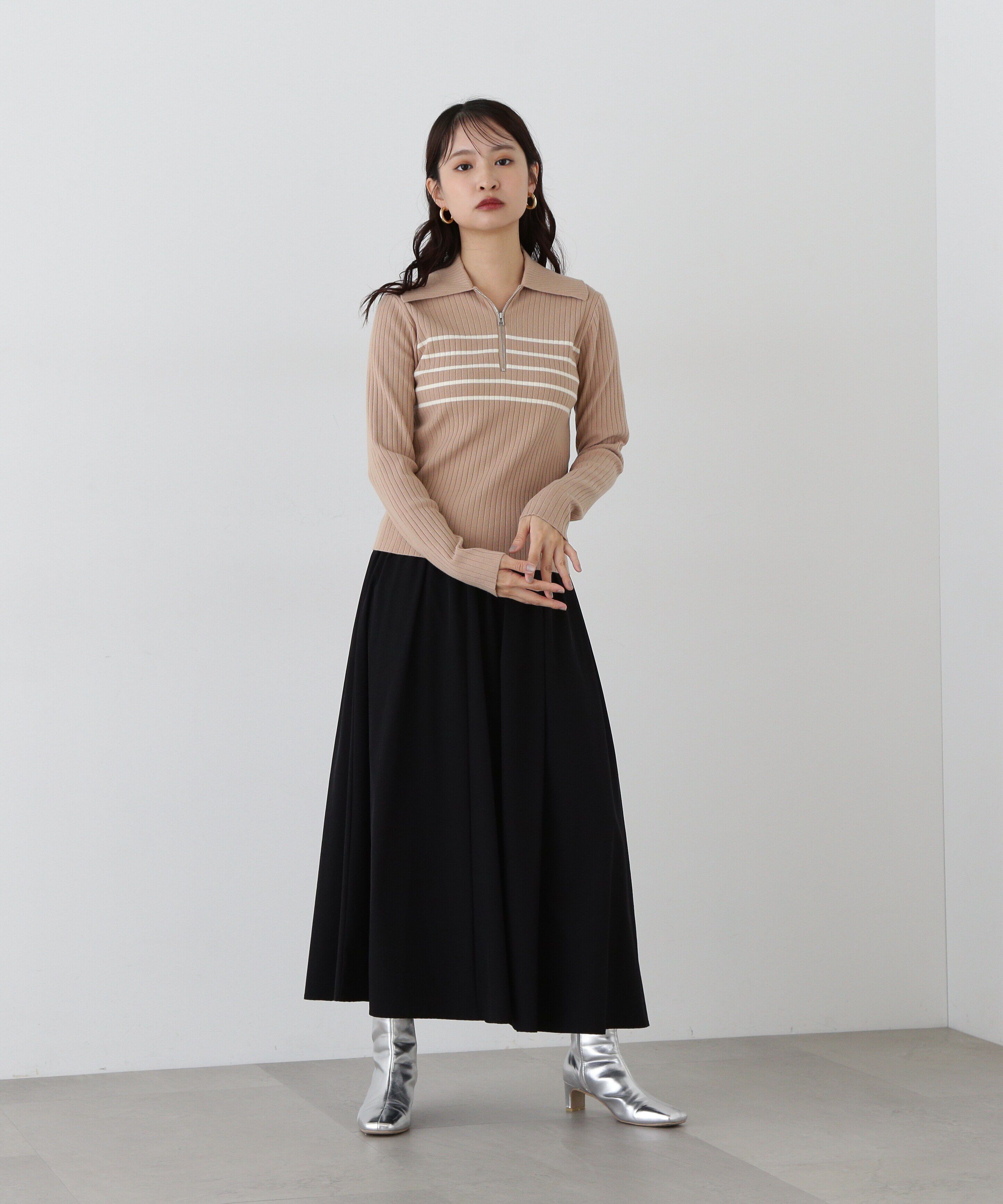  「ハーフジップニット」|ニット・セーター|