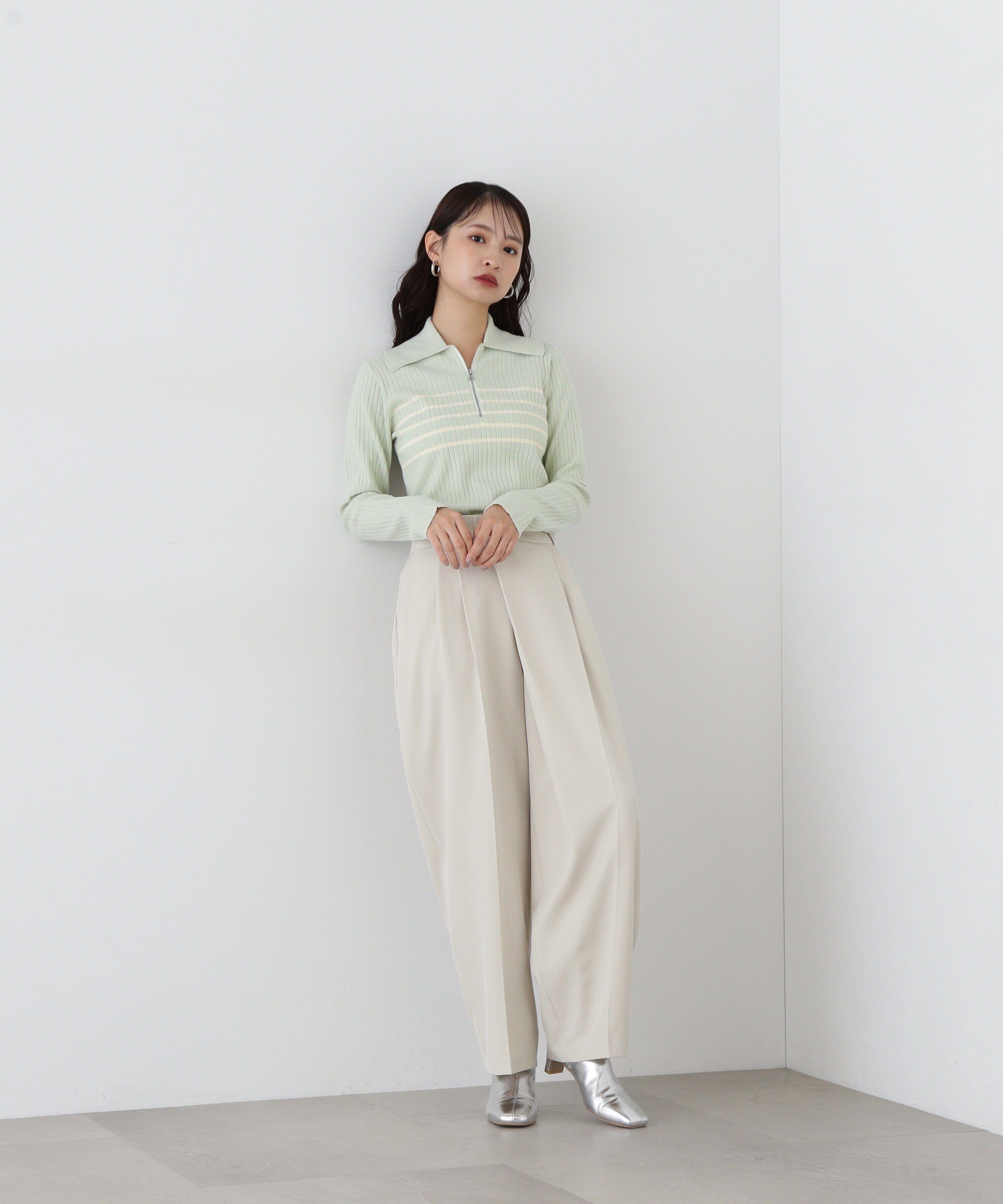  「ハーフジップニット」|ニット・セーター|