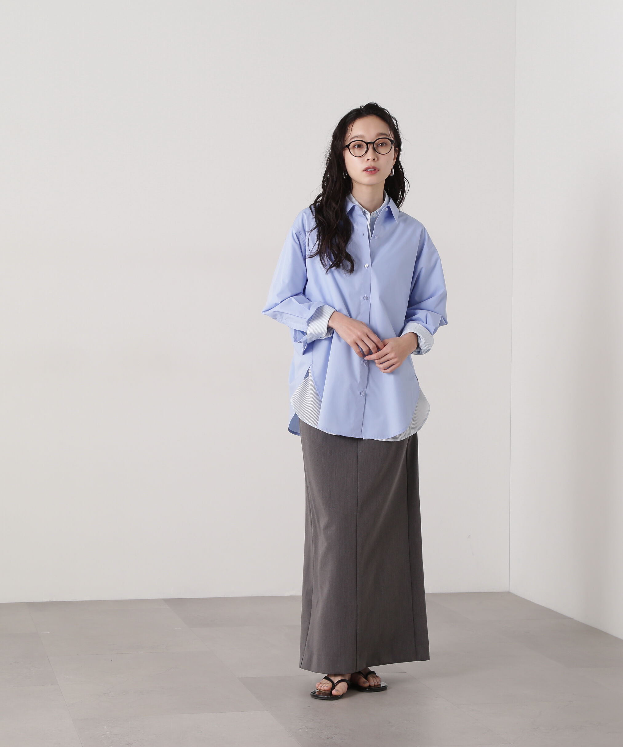  「ツイルマキシスカート」|スカート|