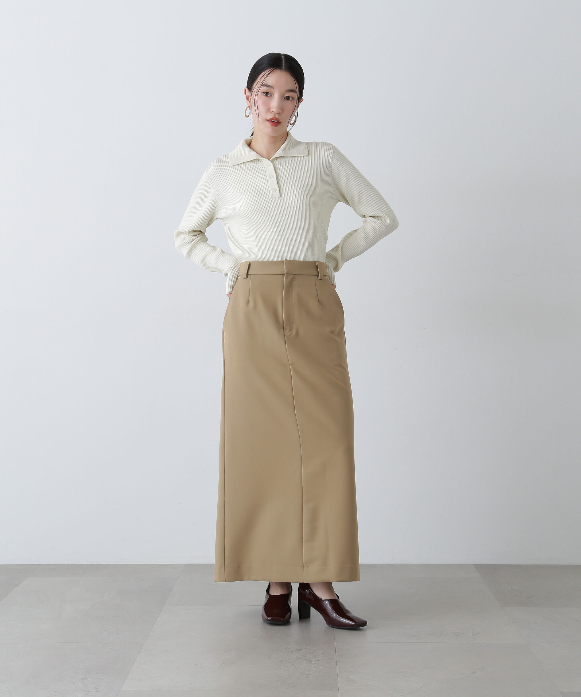  「ツイルマキシスカート」|スカート|