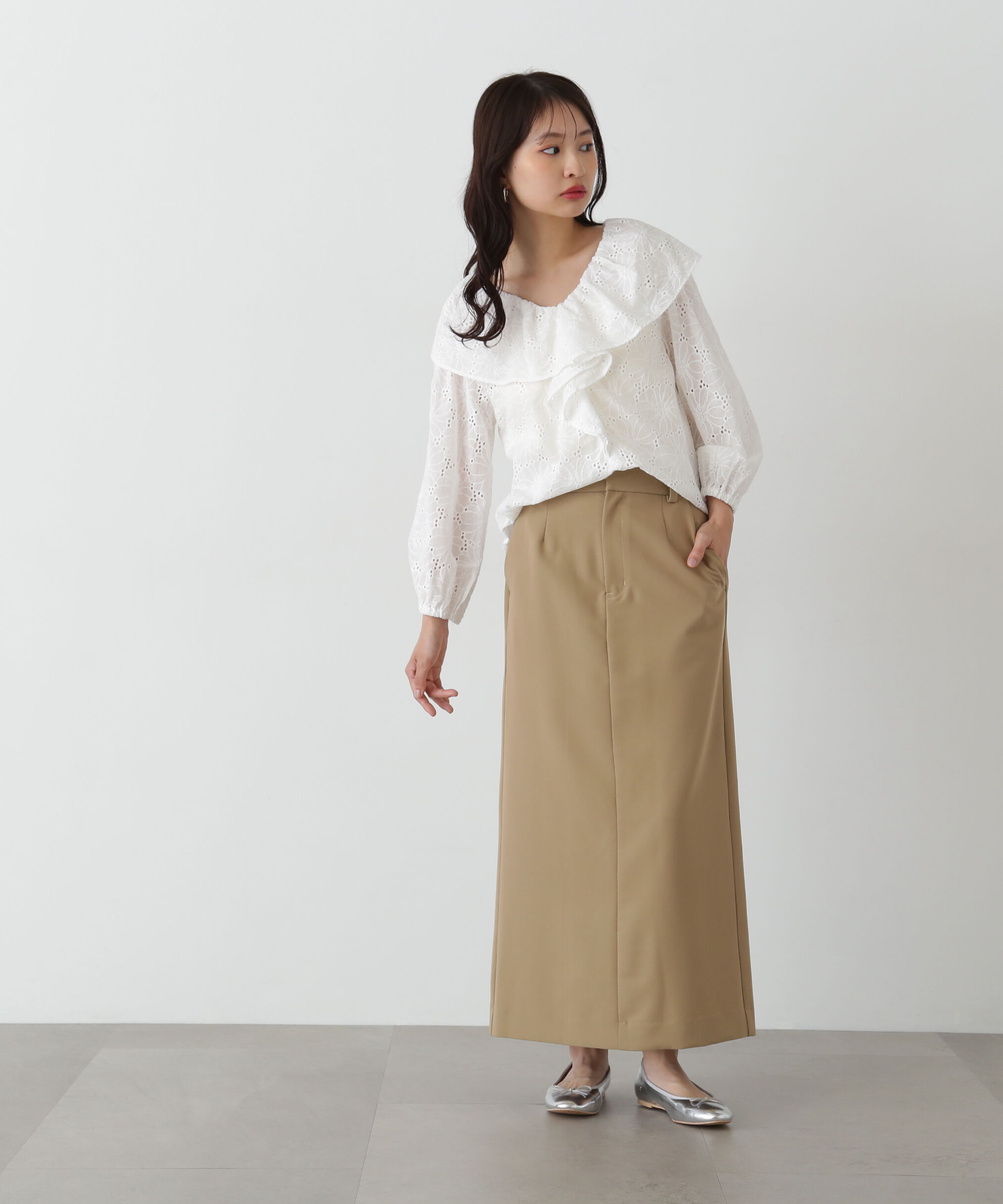  「ツイルマキシスカート」|スカート|
