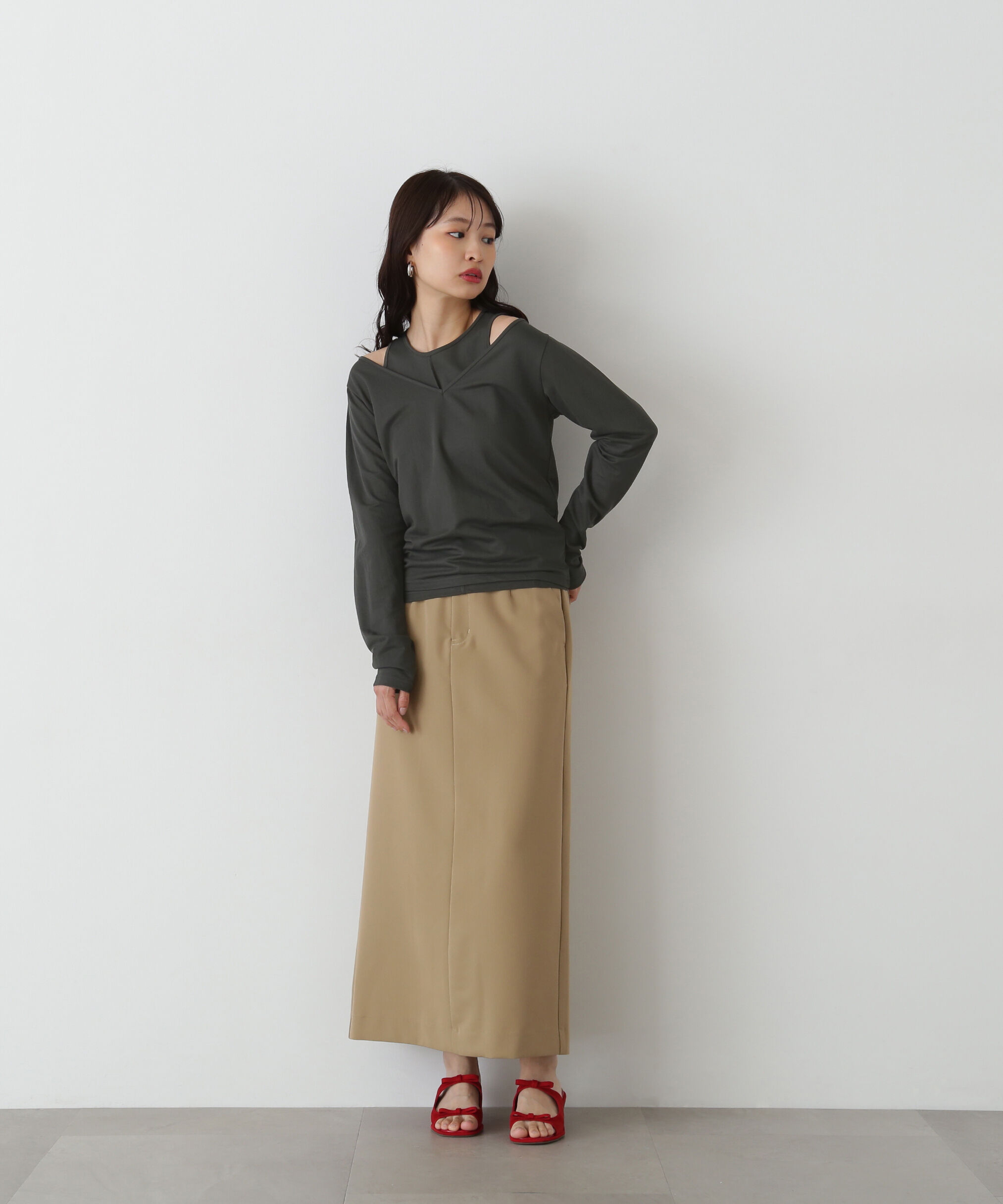  「ツイルマキシスカート」|スカート|