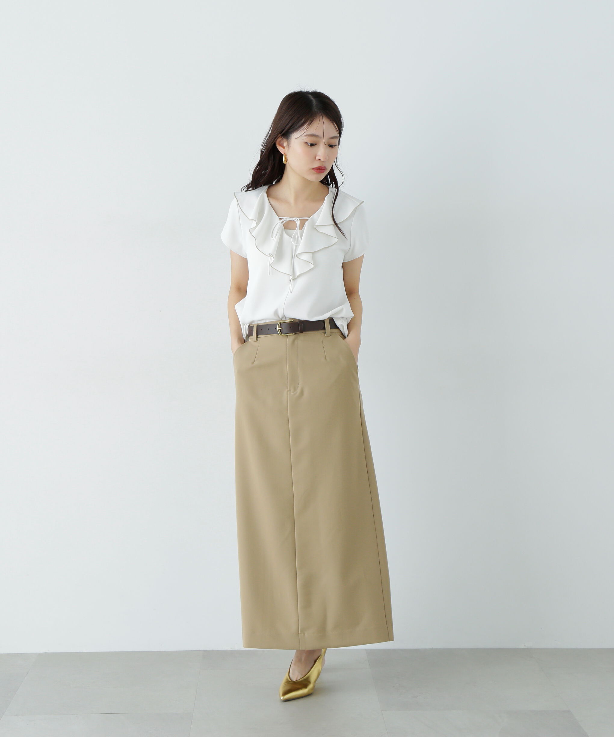  「ツイルマキシスカート」|スカート|