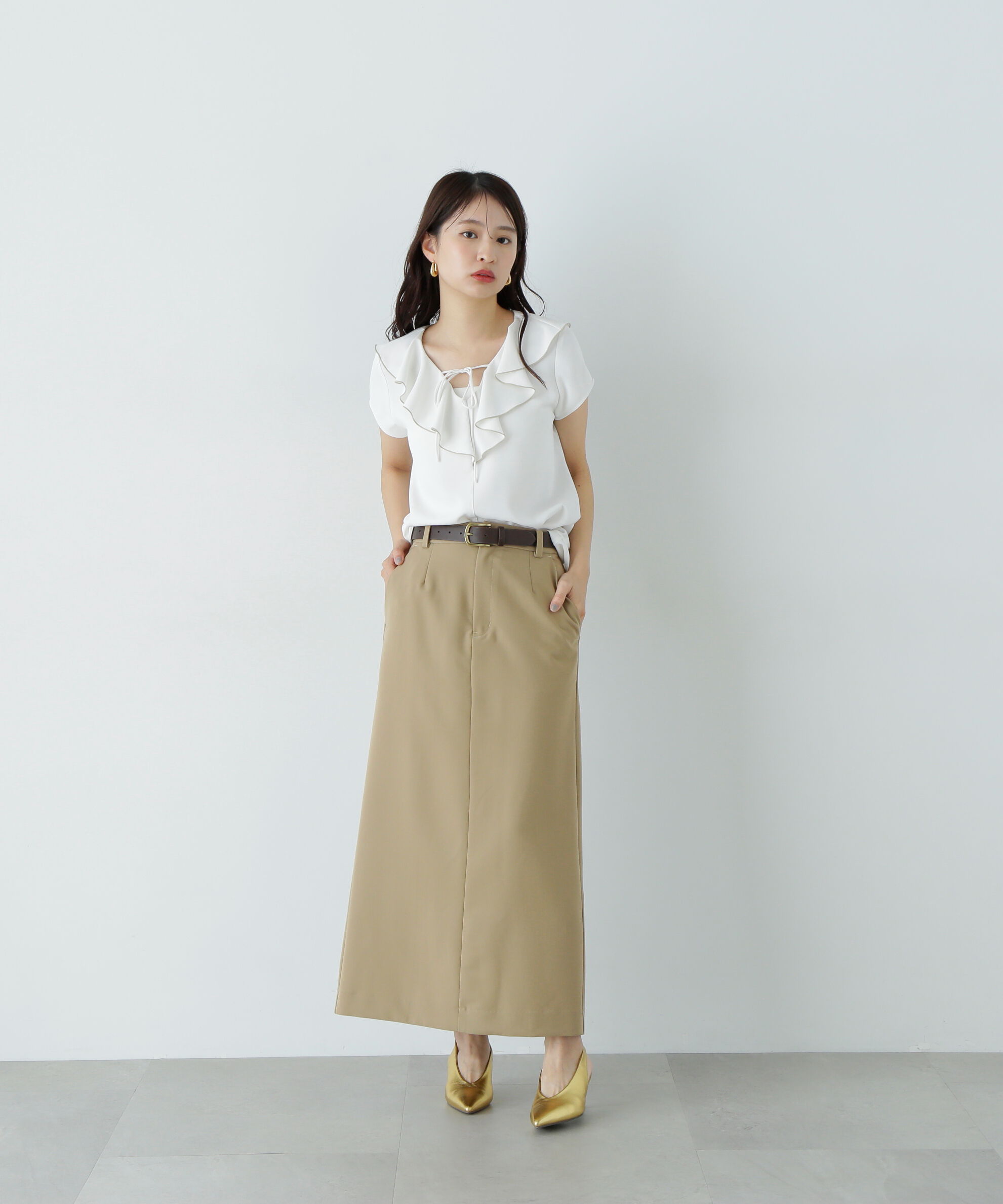  「ツイルマキシスカート」|スカート|