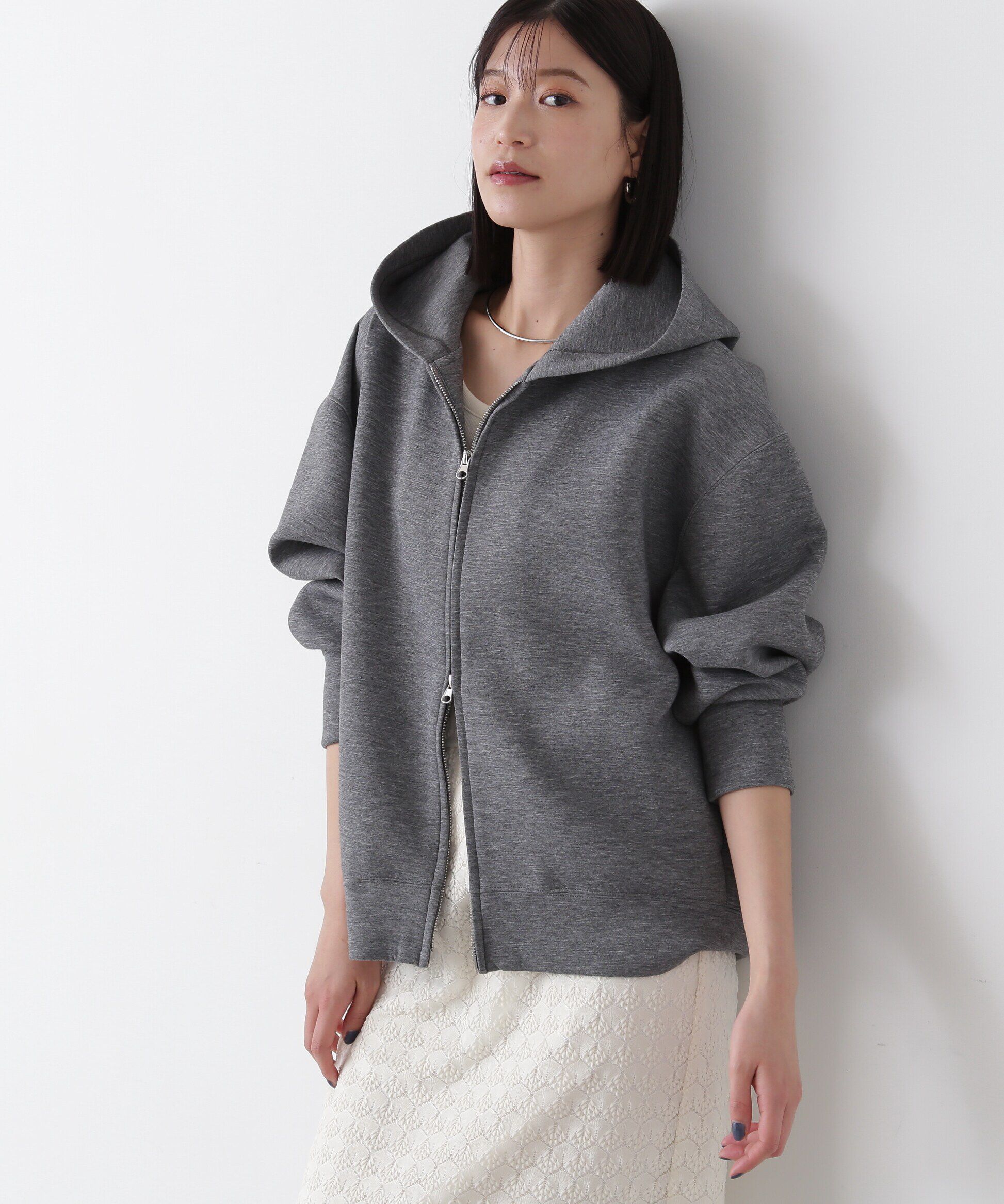  「ダンボールフォルムジップフーディー」|Tシャツ・カットソー|