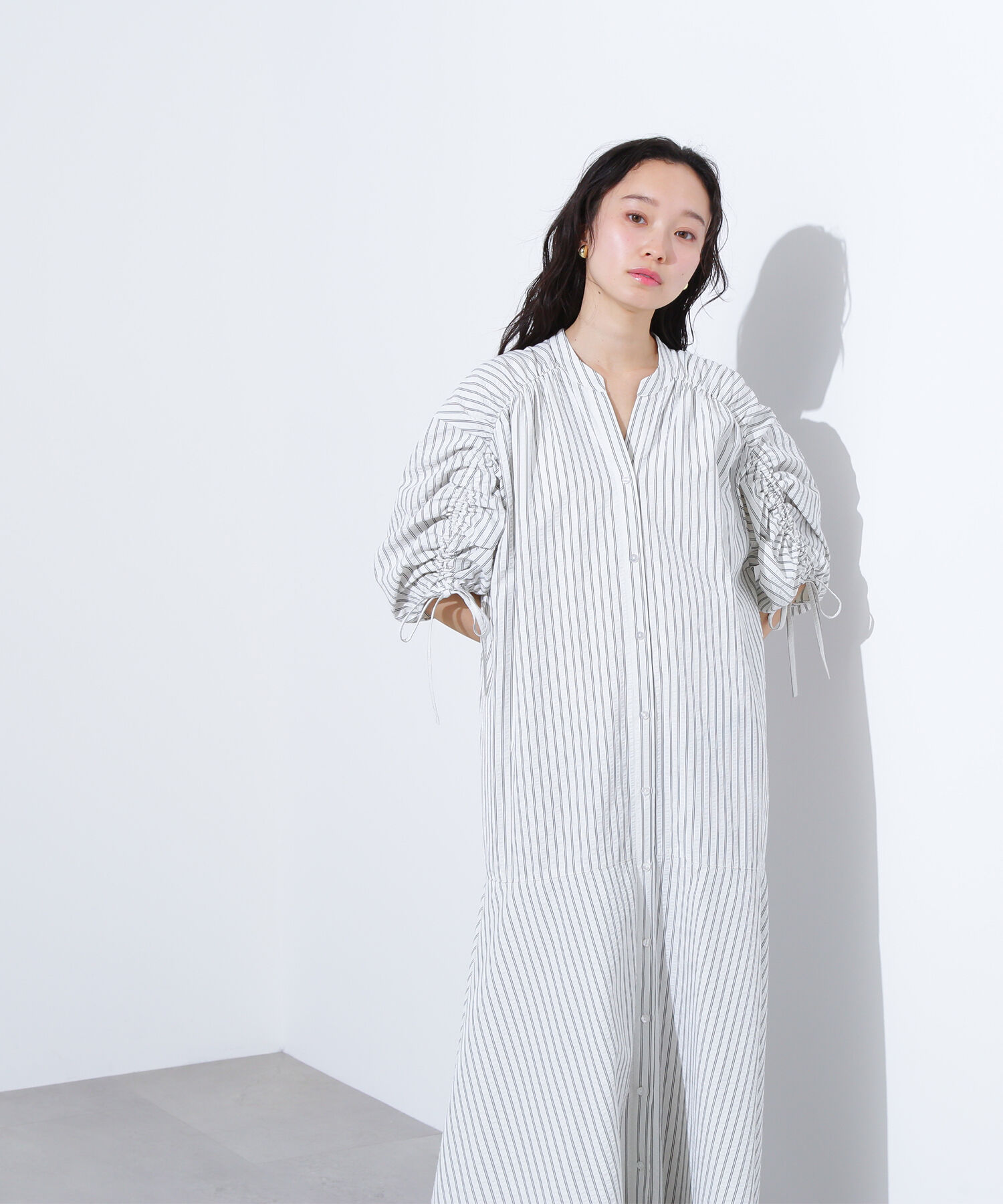  「ストライプドロストワンピース」|ワンピース|