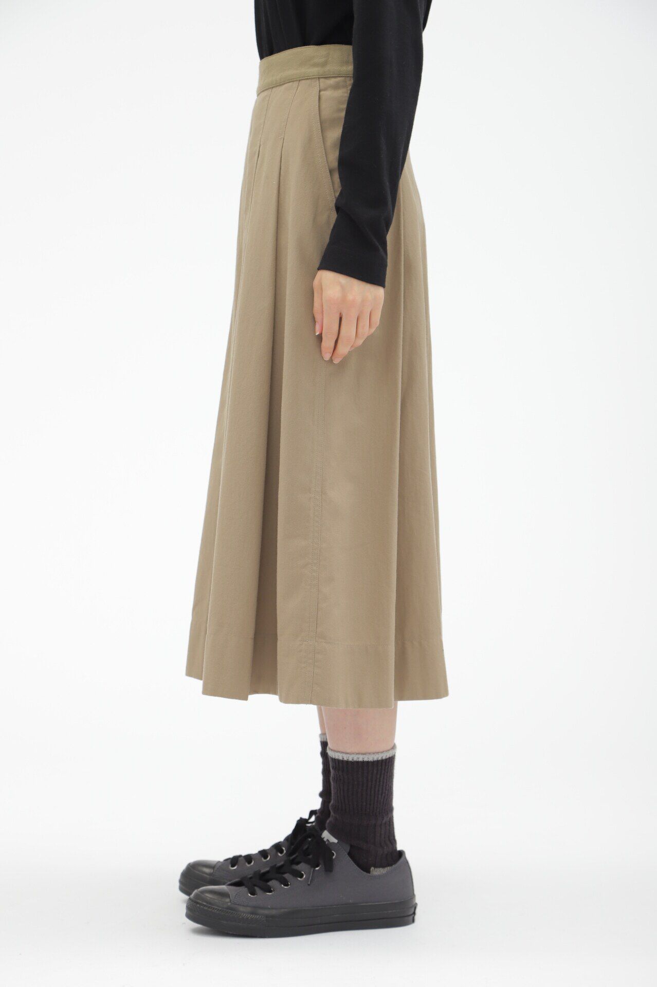 MHL.「WOOL COTTON TWILL」|スカート|
