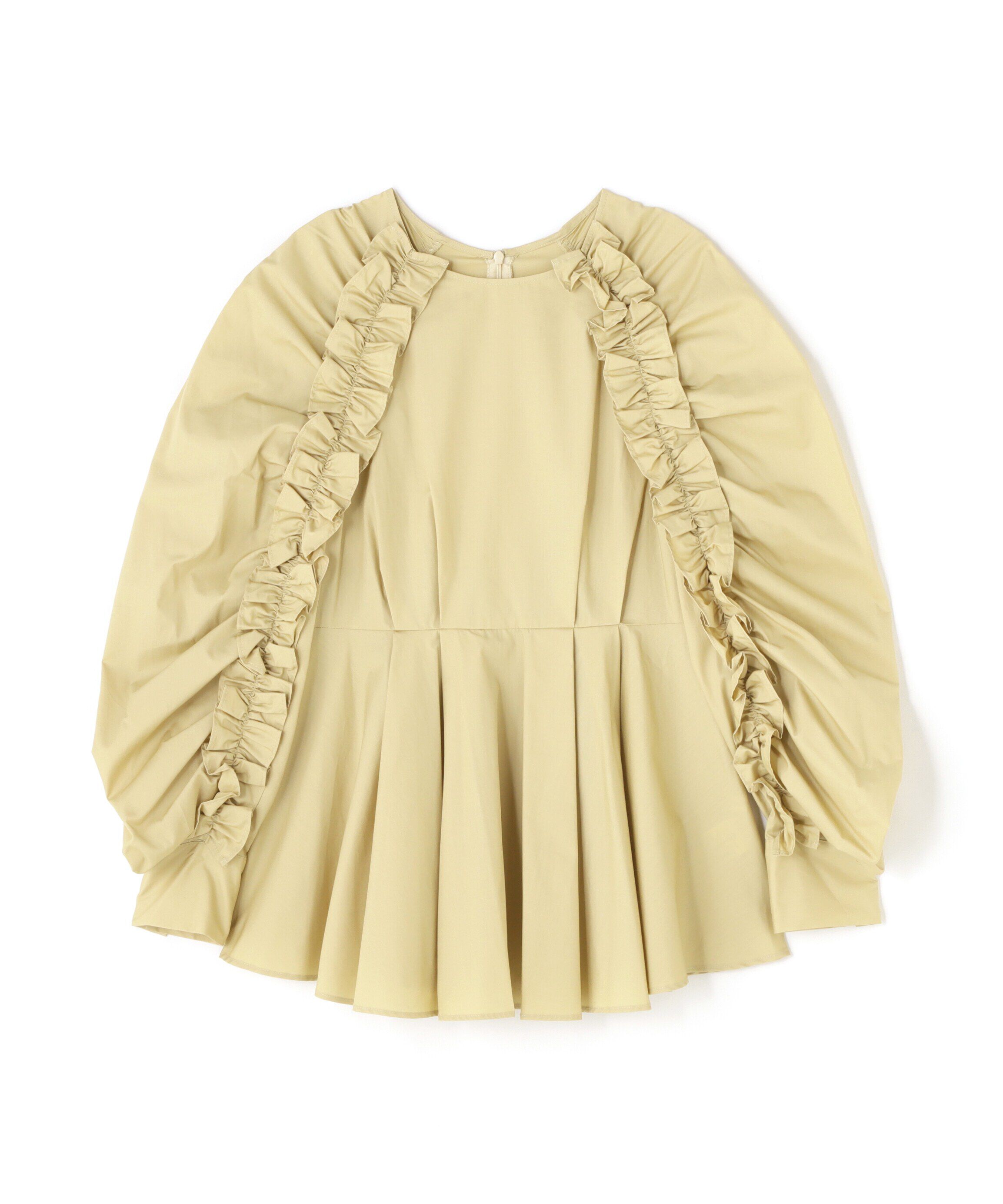  「フリルスリーブペプラムブラウス　24AW」|シャツ・ブラウス|