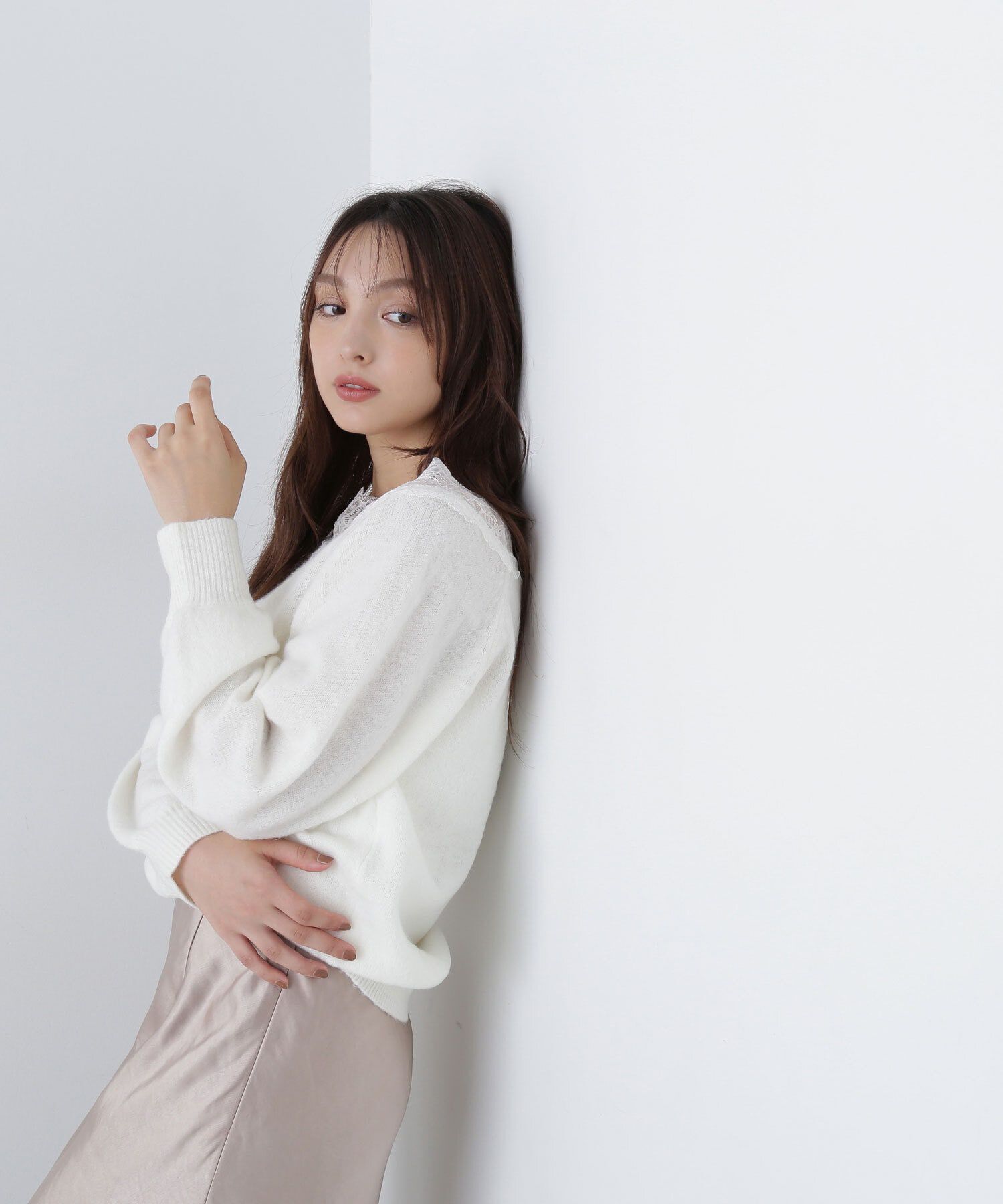  「レーストリミングニット　24AW」|ニット・セーター|