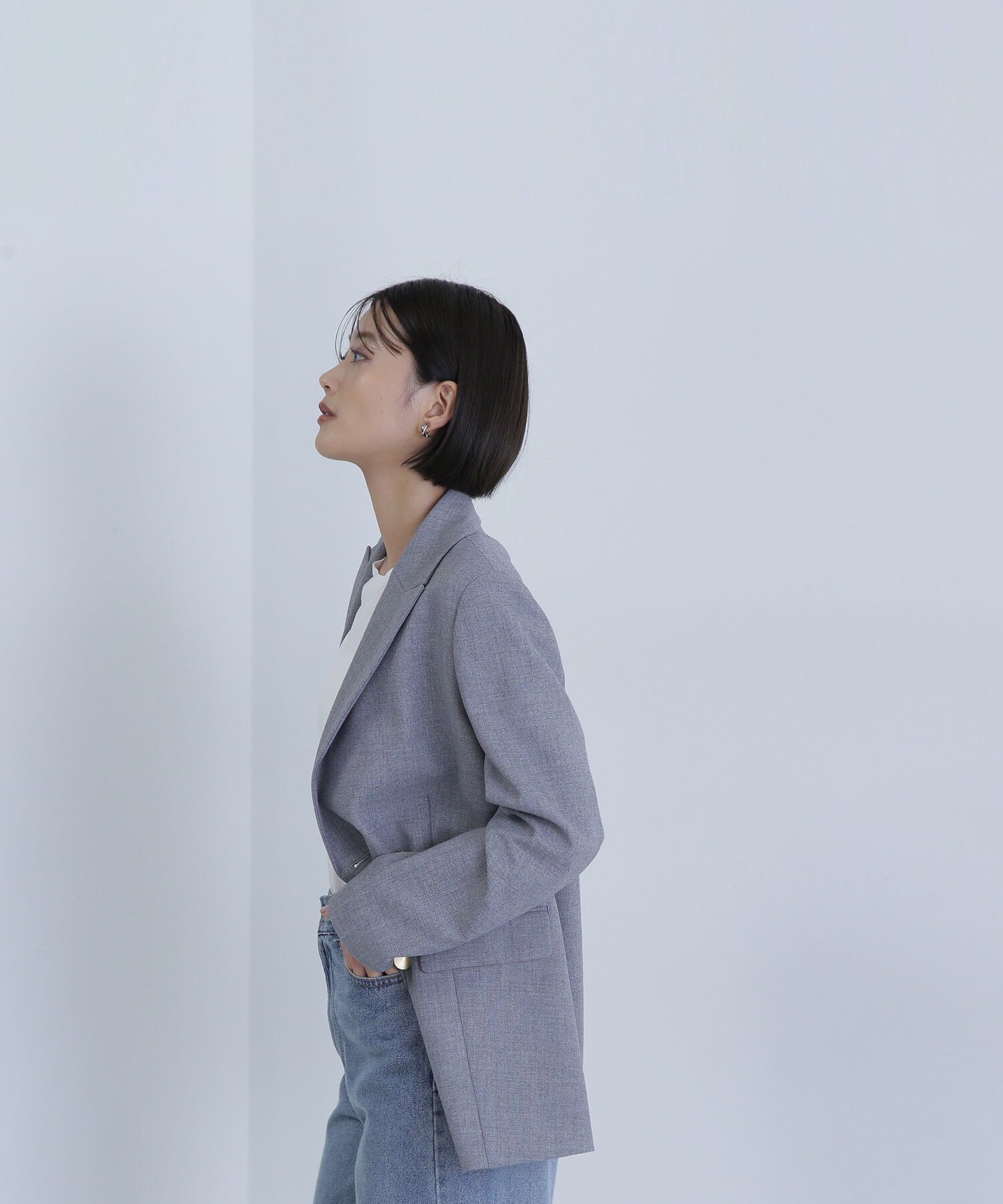  「ダブルブレストボクシージャケット」|ブルゾン・スタジャン|