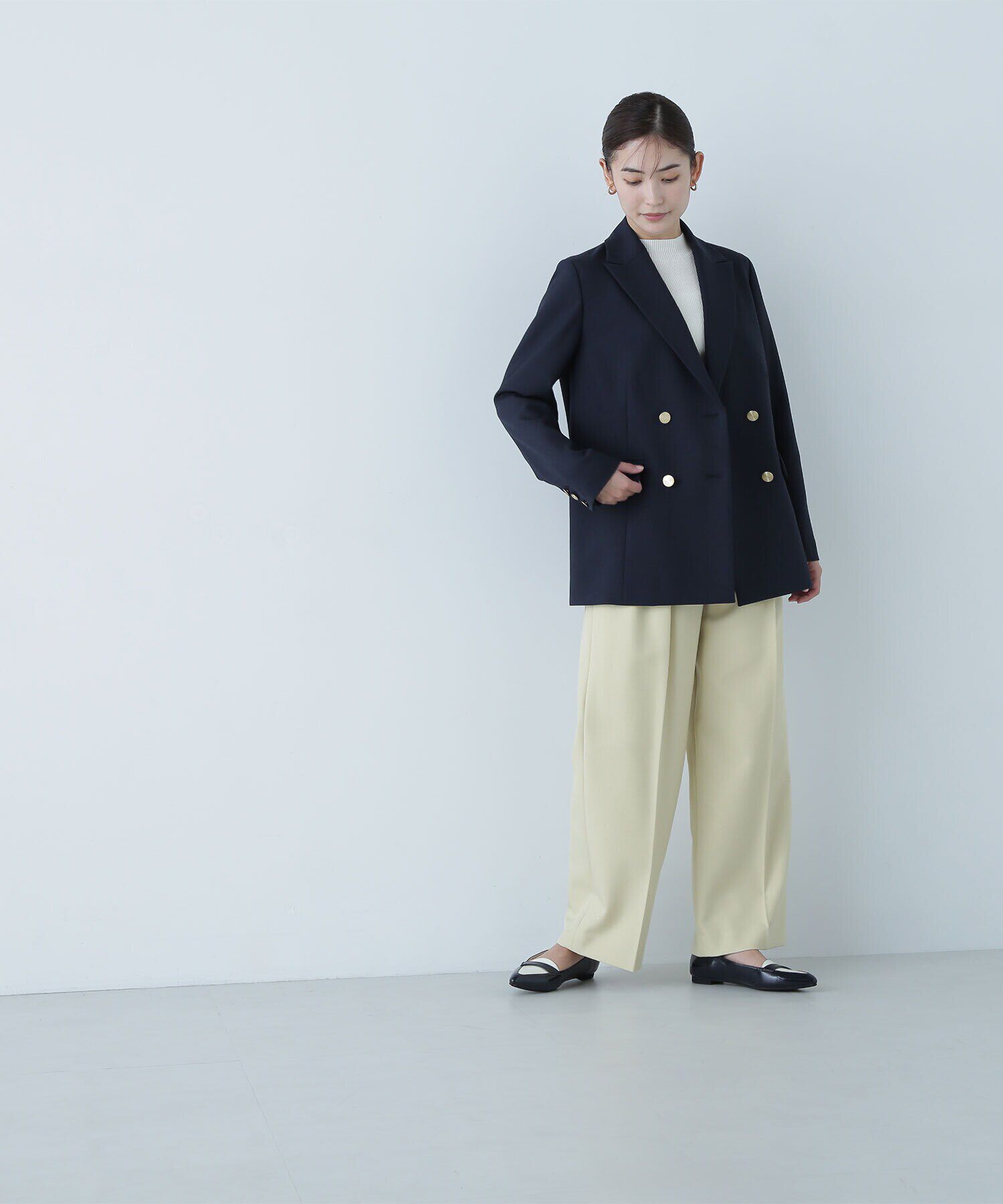  「ダブルブレストボクシージャケット」|ブルゾン・スタジャン|