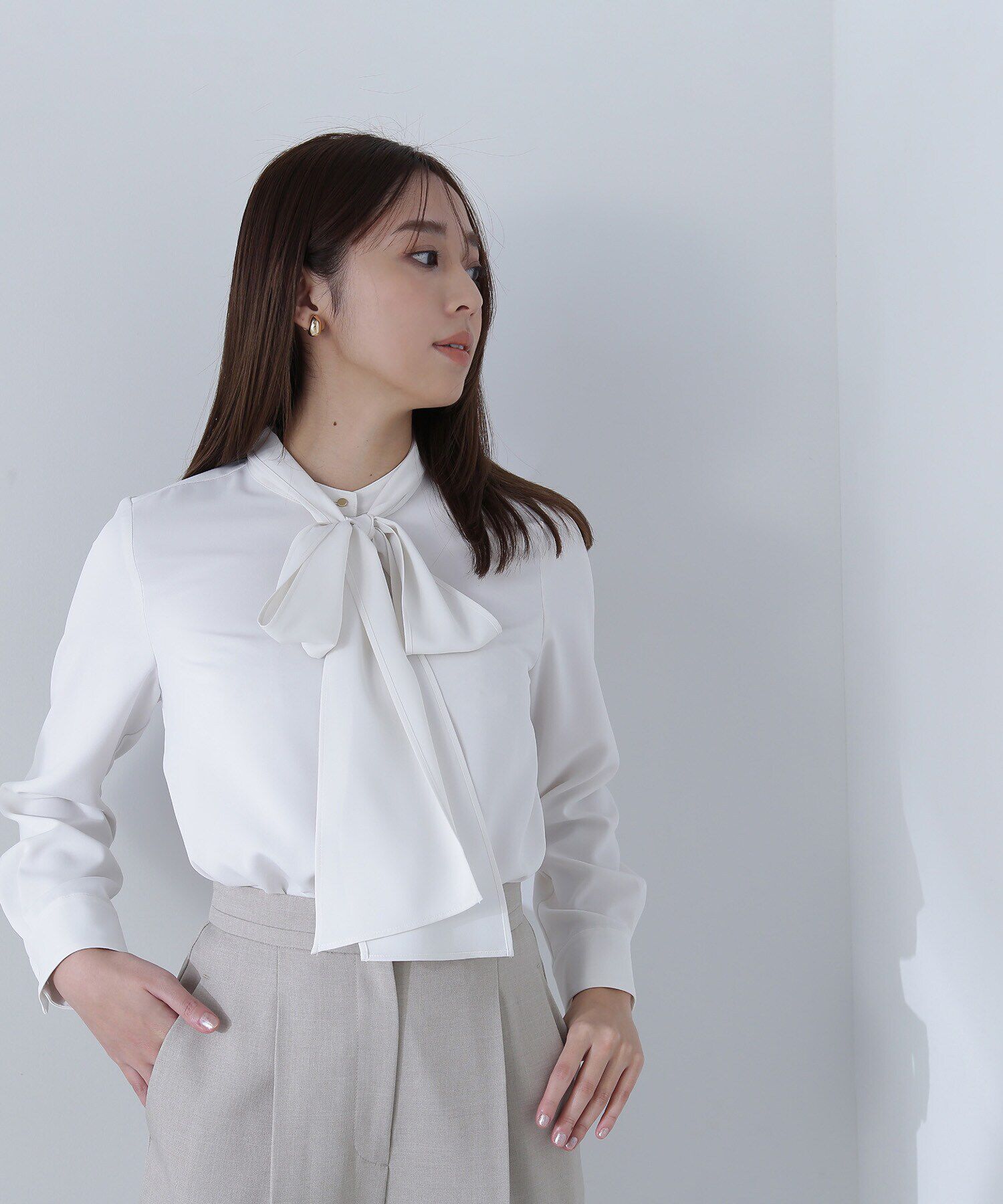  「リボンボウタイブラウス」|シャツ・ブラウス|