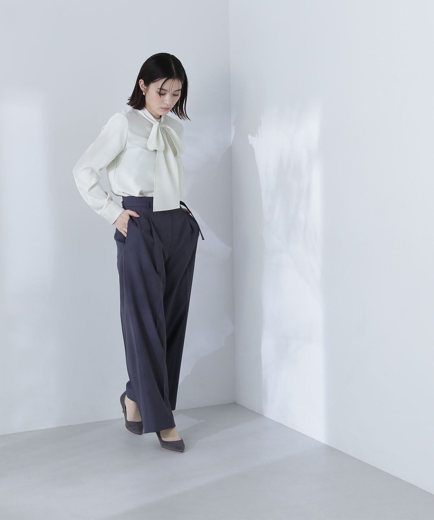  「リボンボウタイブラウス」|シャツ・ブラウス|